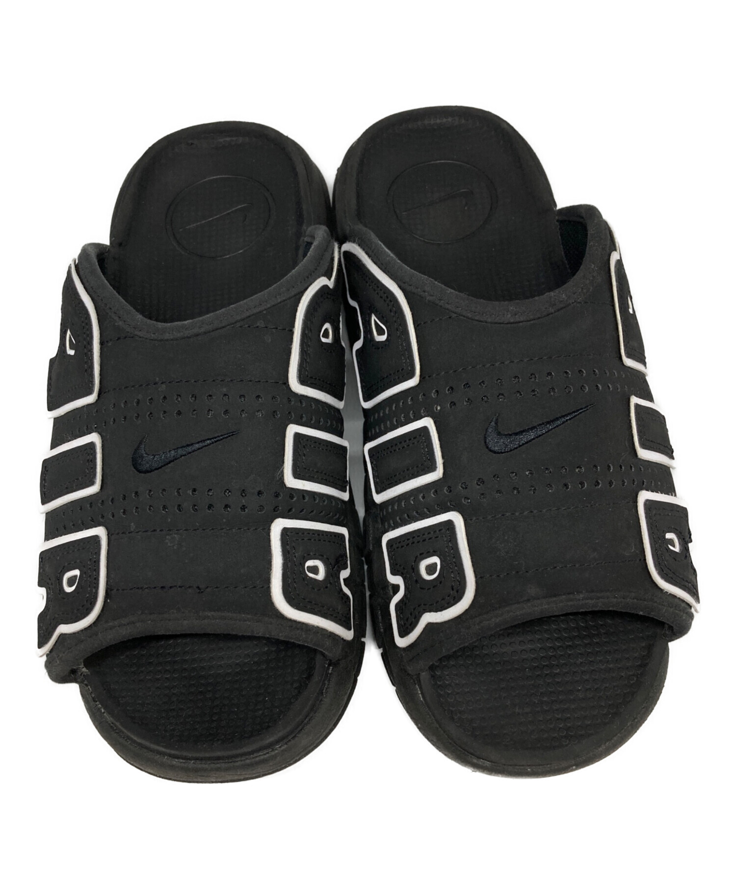 中古・古着通販】NIKE (ナイキ) AIR MORE UPTEMPO SLIDE ブラック 