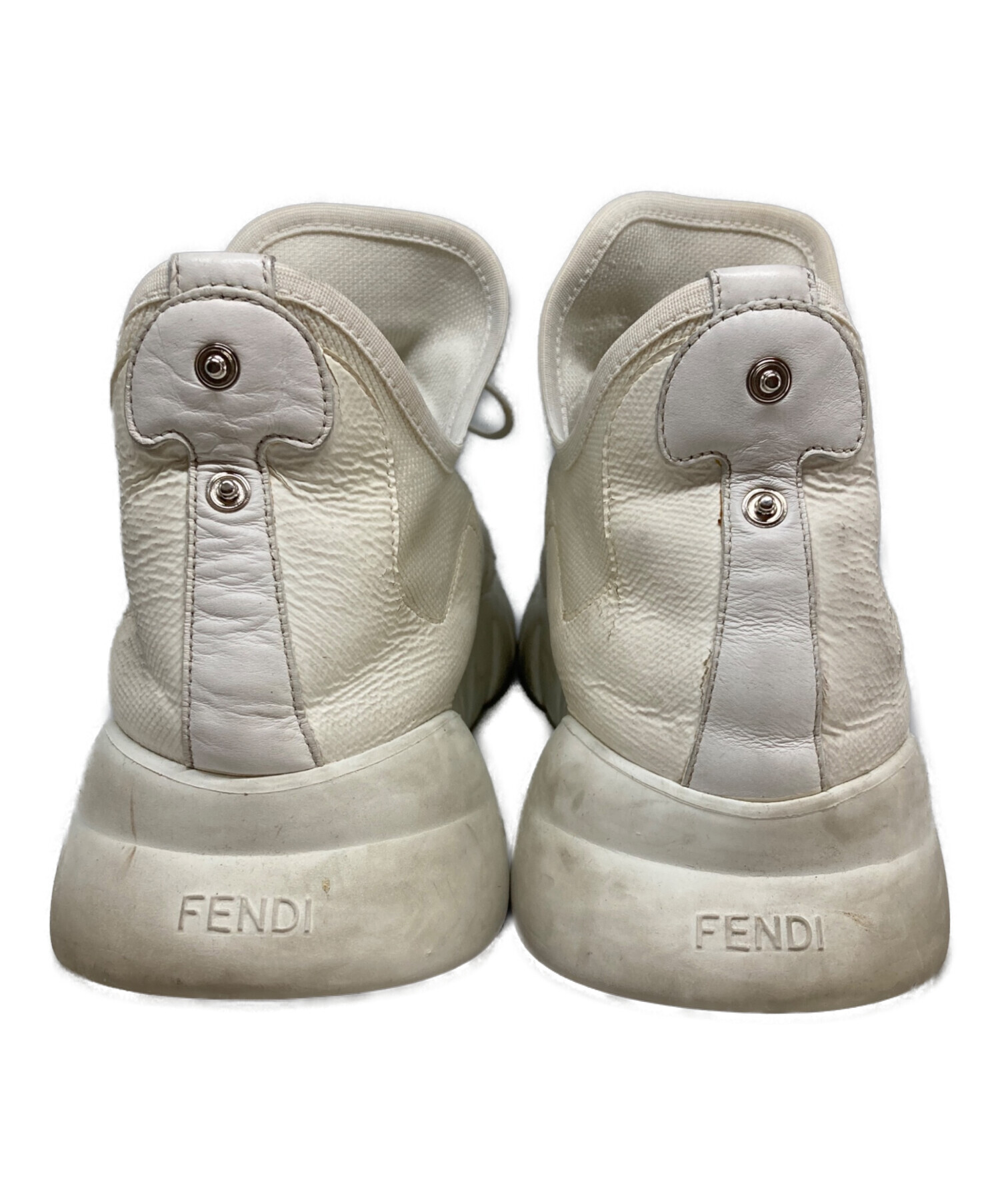 中古・古着通販】FENDI (フェンディ) ハイカットスニーカー ホワイト