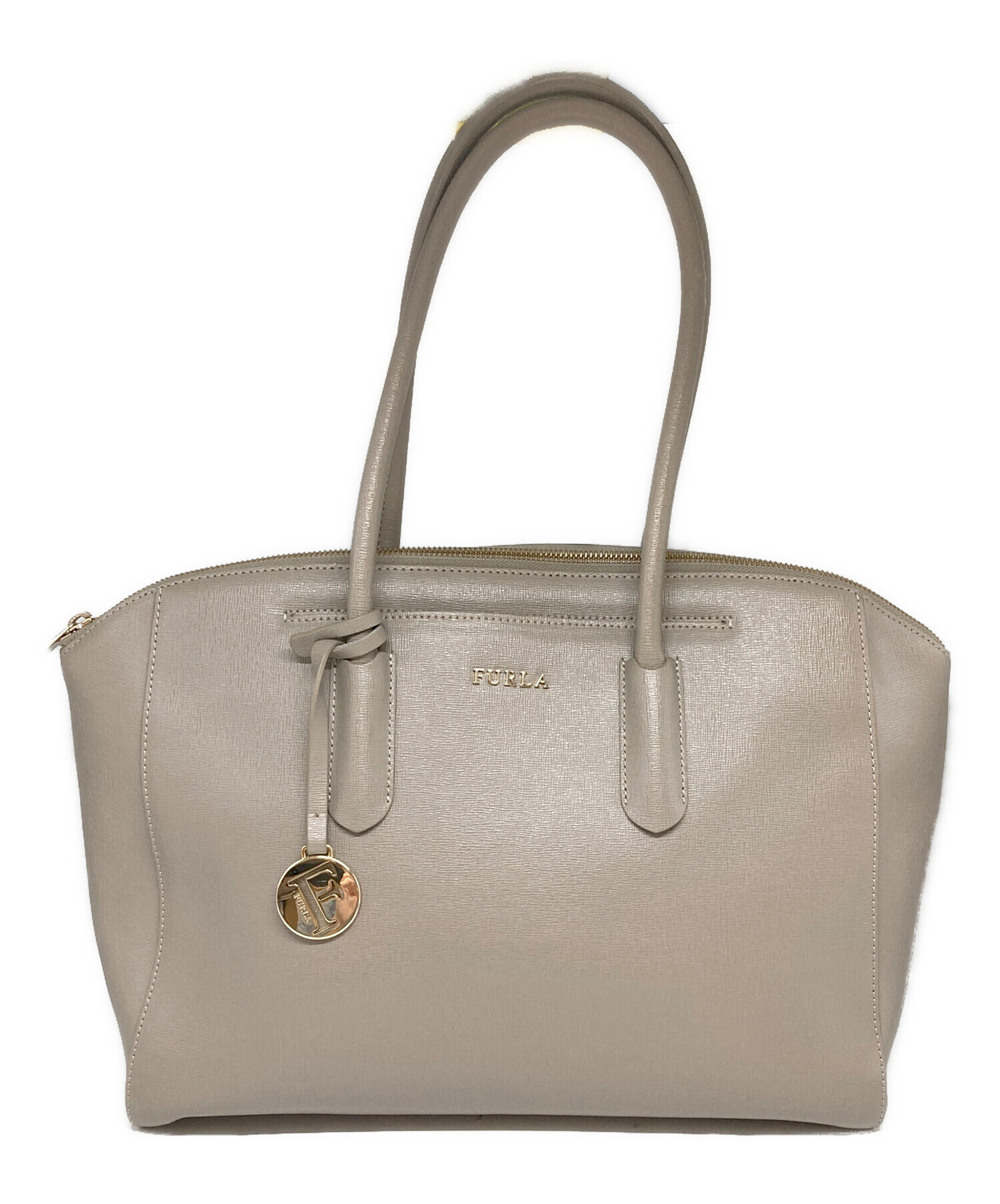 中古・古着通販】FURLA (フルラ) TESSA/レザートートバッグ ベージュ 