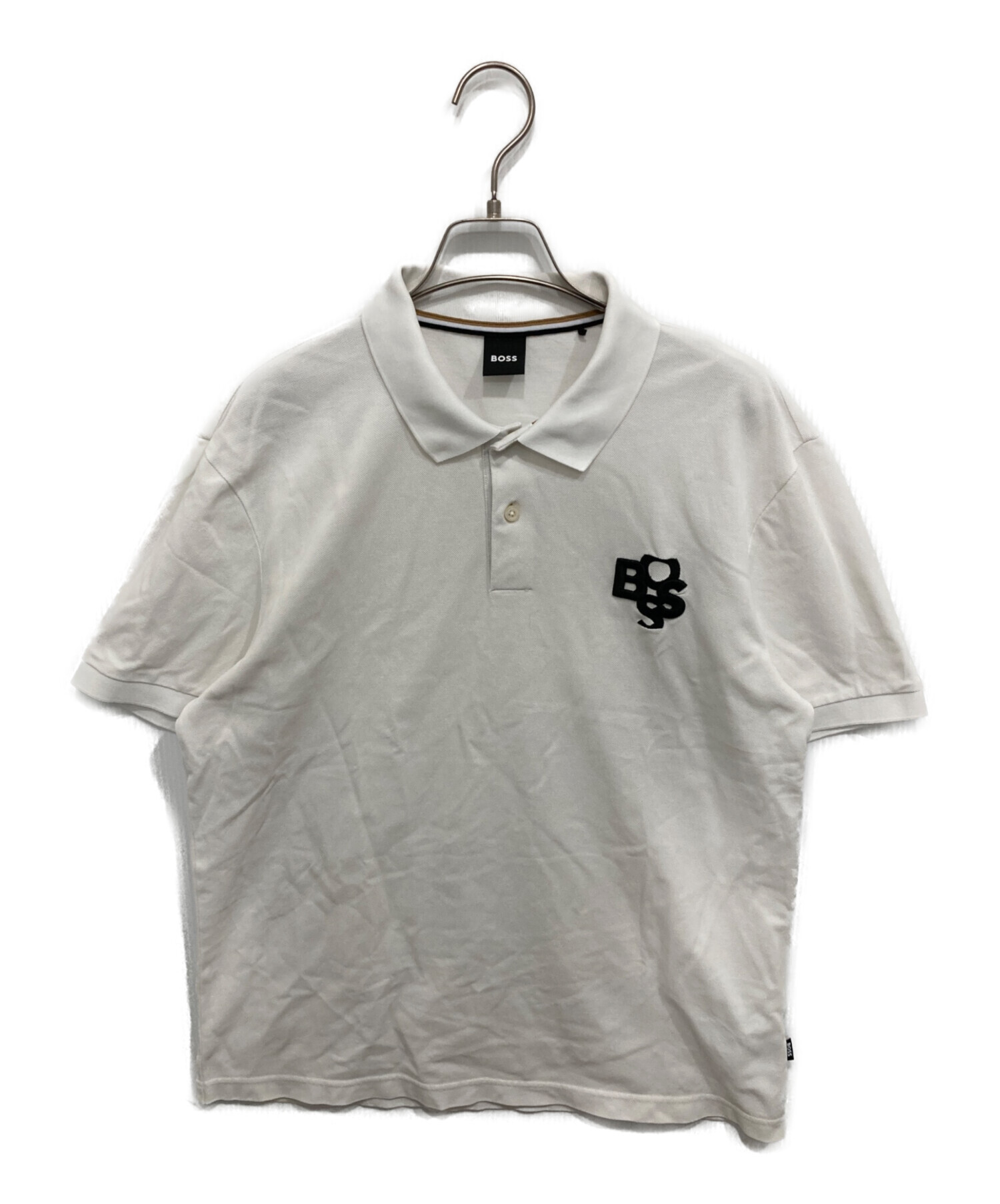中古・古着通販】BOSS (ボス) ポロシャツ ホワイト サイズ:M｜ブランド