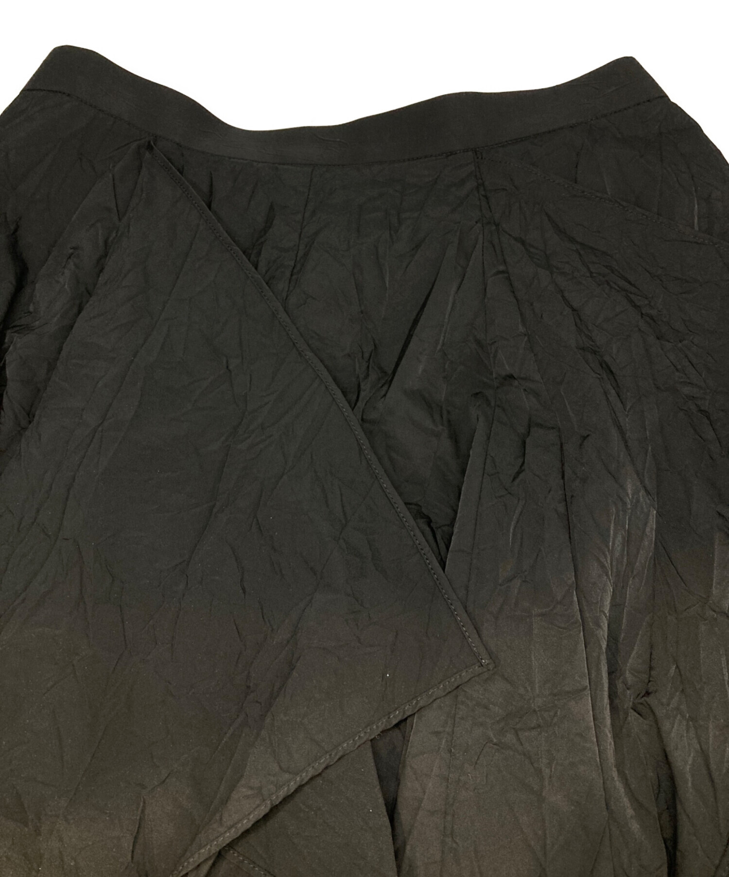 エンフォルド ENFOLD CURVE-PARTS SKIRT ブラック 36 中古・古着通販】ENFOLD (エンフォルド) CURVE PARTS SKIRT ブラック
