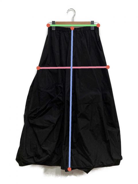 中古・古着通販】ENFOLD (エンフォルド) SQUARE SKIRT ブラック サイズ
