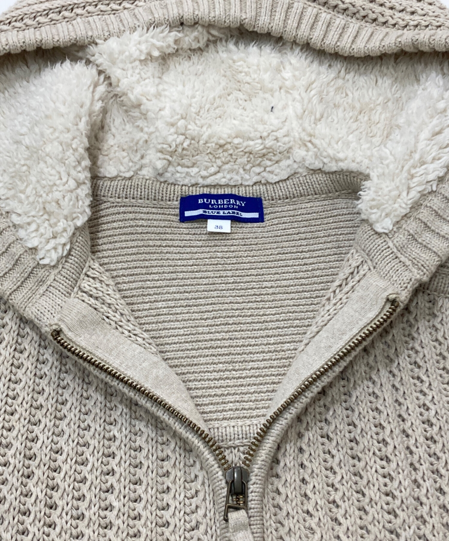 BURBERRY BLUE LABEL バーバリーブルーレーベル パーカー 中古・古着通販】BURBERRY BLUE LABEL (バーバリー ブルー レーベル