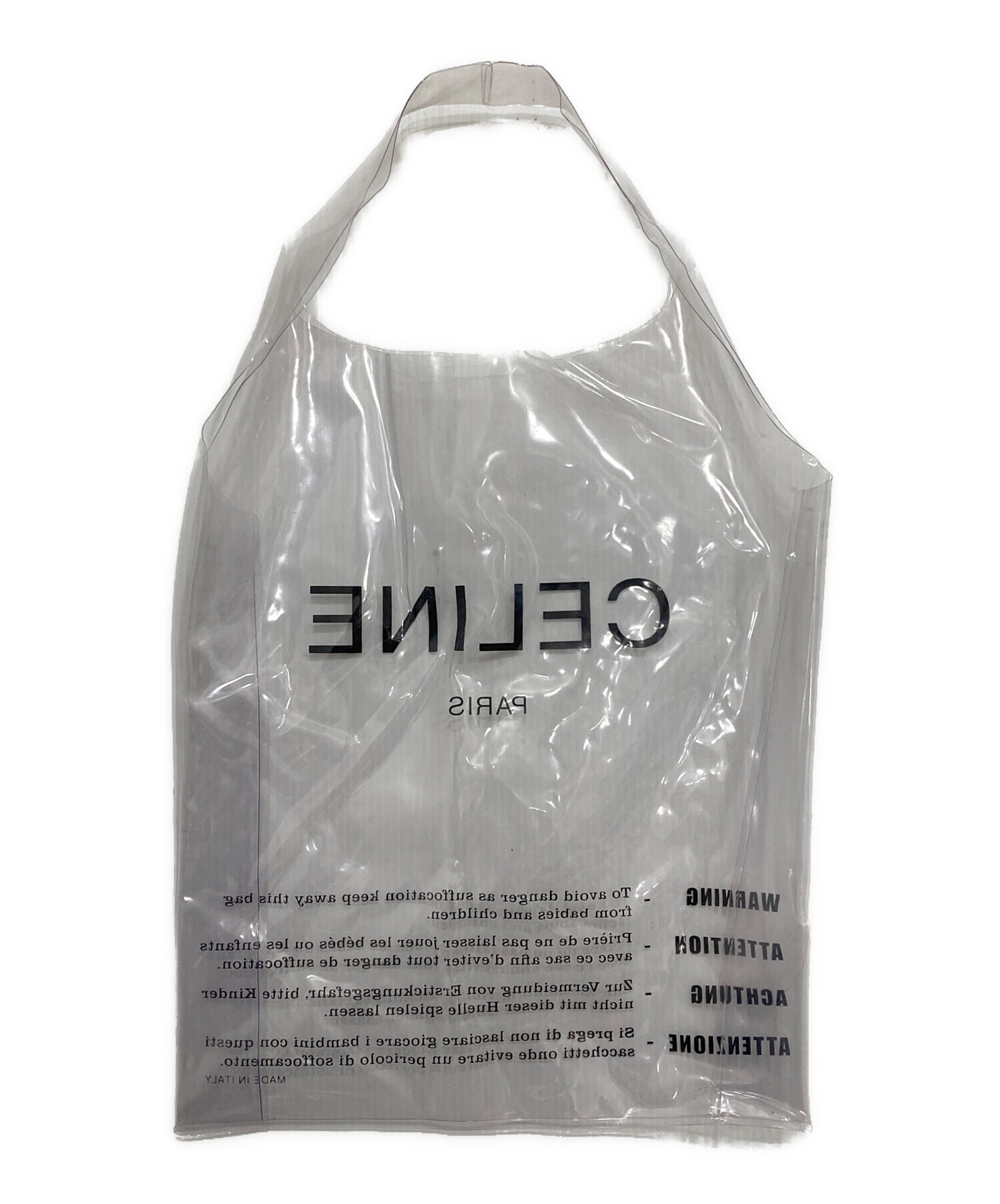 中古・古着通販】CELINE (セリーヌ) PVCクリアトートバッグ｜ブランド