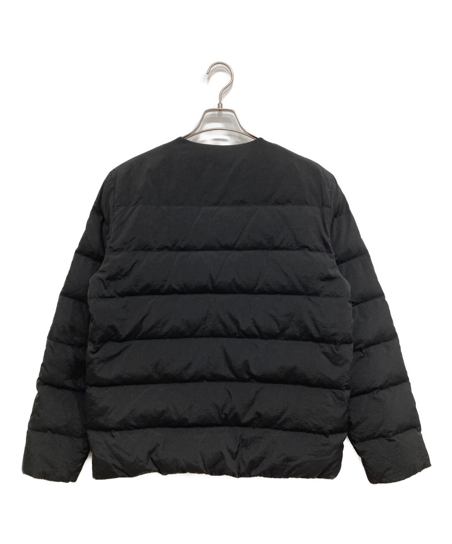 【新品未着用】MERRELL ダウンコート　メンズ　L 中古・古着通販】MERRELL (メレル) ノーカラーダウン ブラック サイズ