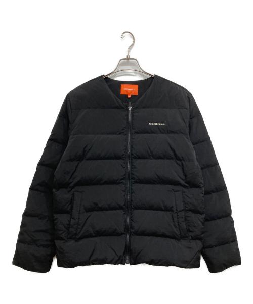 中古・古着通販】MERRELL (メレル) ノーカラーダウン ブラック サイズ