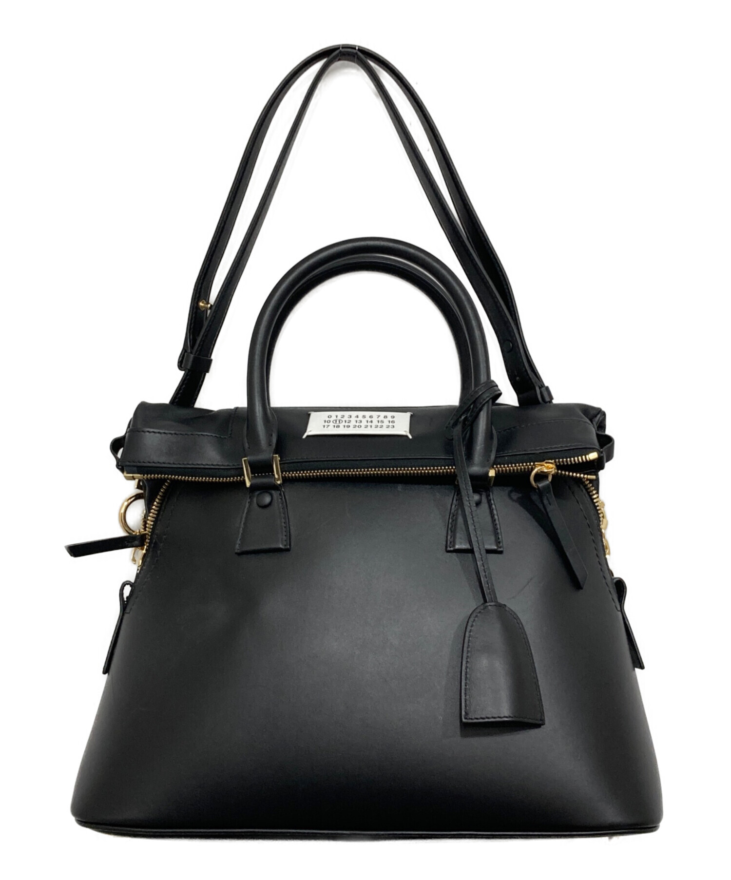 メゾンマルジェラ5AC 3ポケット 2wayショルダーバッグ黒 中古・古着通販】Maison Margiela (メゾンマルジェラ) 5AC CLASSIQUE