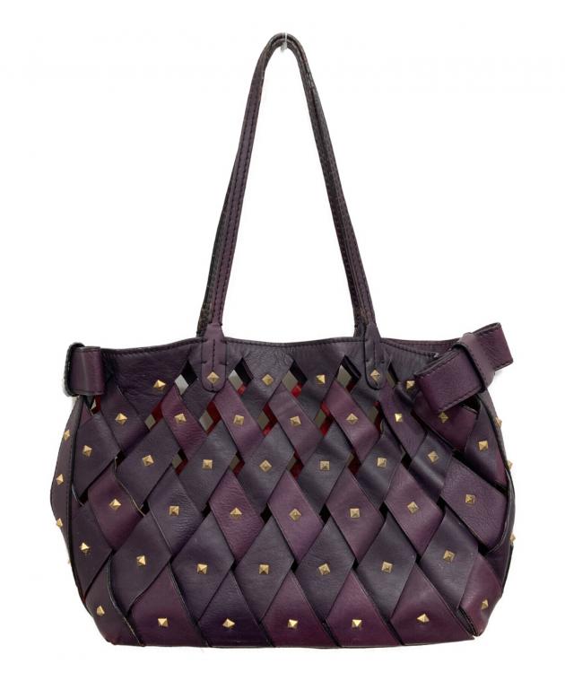 VALENTINO パープル ハンドバッグ　紫 中古・古着通販】VALENTINO GARAVANI (ヴァレンティノ・ガラヴァーニ