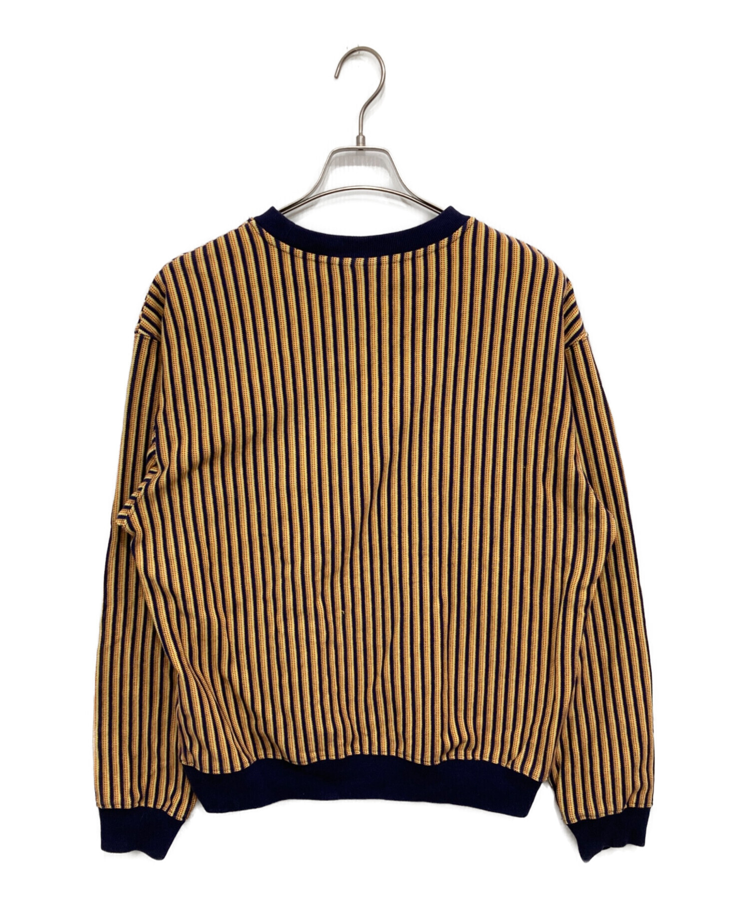 中古・古着通販】stussy (ステューシー) VERTICAL STRIPED KNIT CREW 
