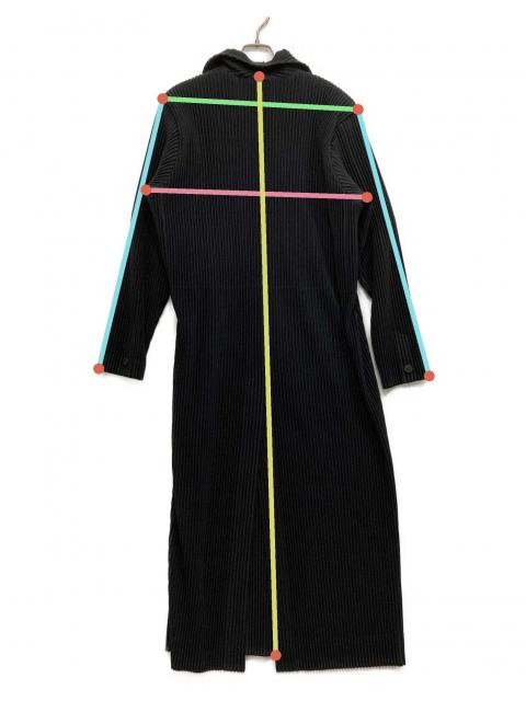【極美品】 オムプリッセイッセイミヤケ ロングコート プリーツロングコート 3 中古・古着通販】HOMME PLISSE ISSEY MIYAKE (オム プリッセ イッセイ