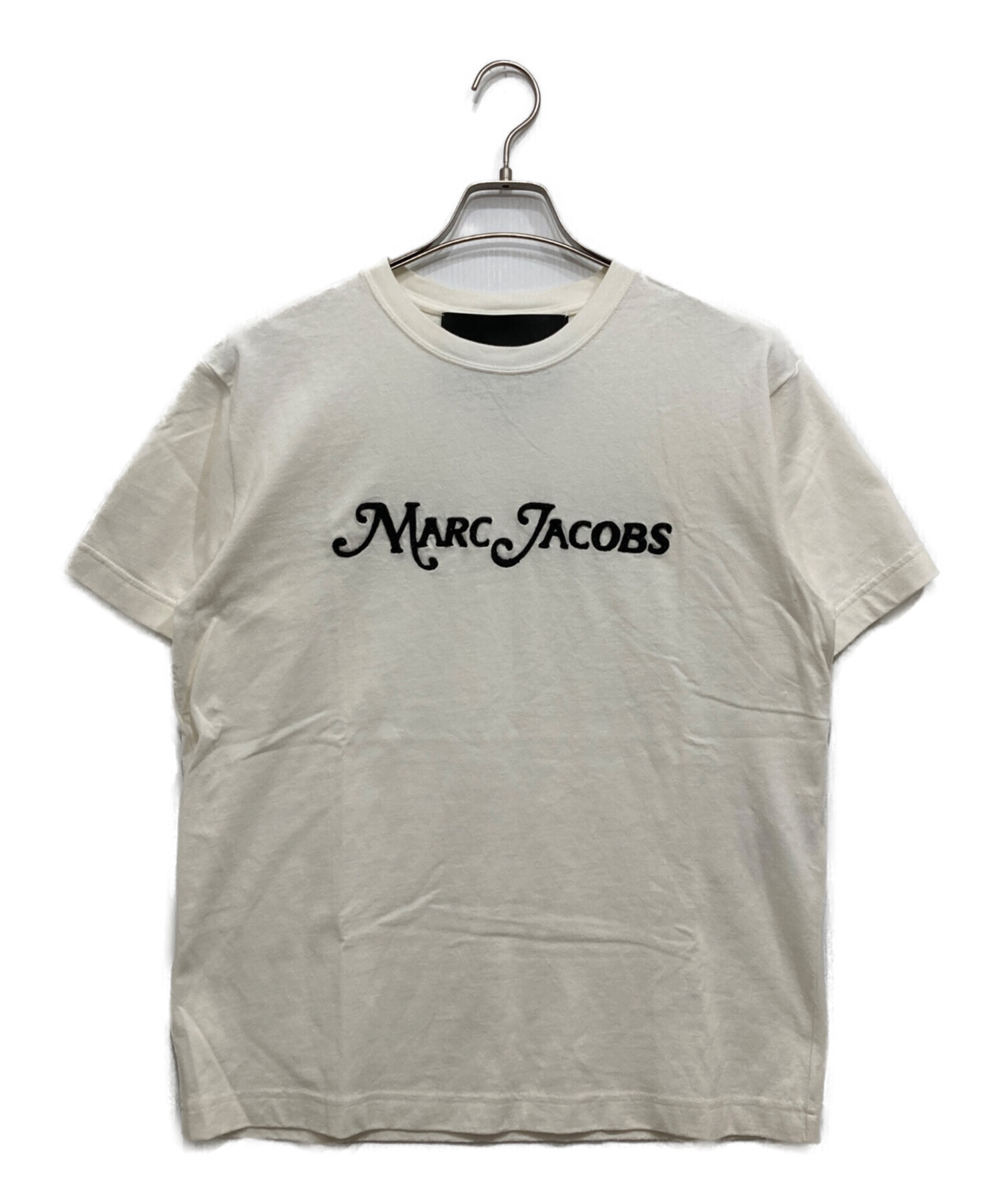 MARCJACOBSマークジェイコブズ ロゴスウェット ホワイトMサイズ 中古・古着通販】MARC JACOBS (マークジェイコブス) ロゴTシャツ