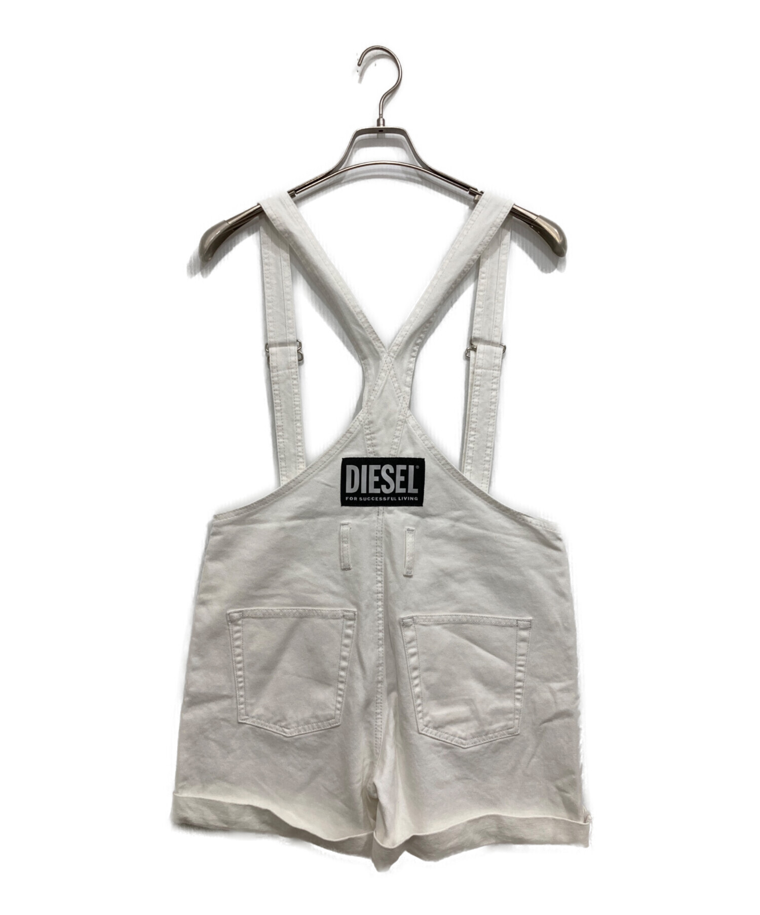 DIESEL ディーゼル オールインワン サロペット オーバーオール Sサイズ 中古・古着通販】DIESEL (ディーゼル) サロペット ホワイト サイズ:S