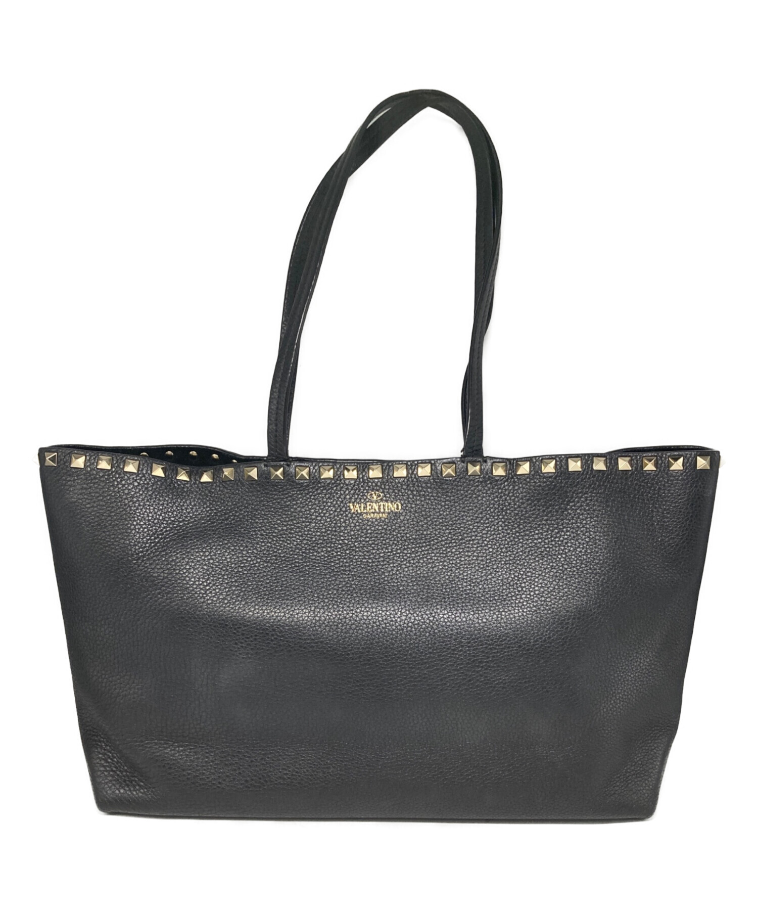 VALENTINO スタッズトートバッグ 中古・古着通販】VALENTINO (ヴァレンティノ) ロックスタッズトート