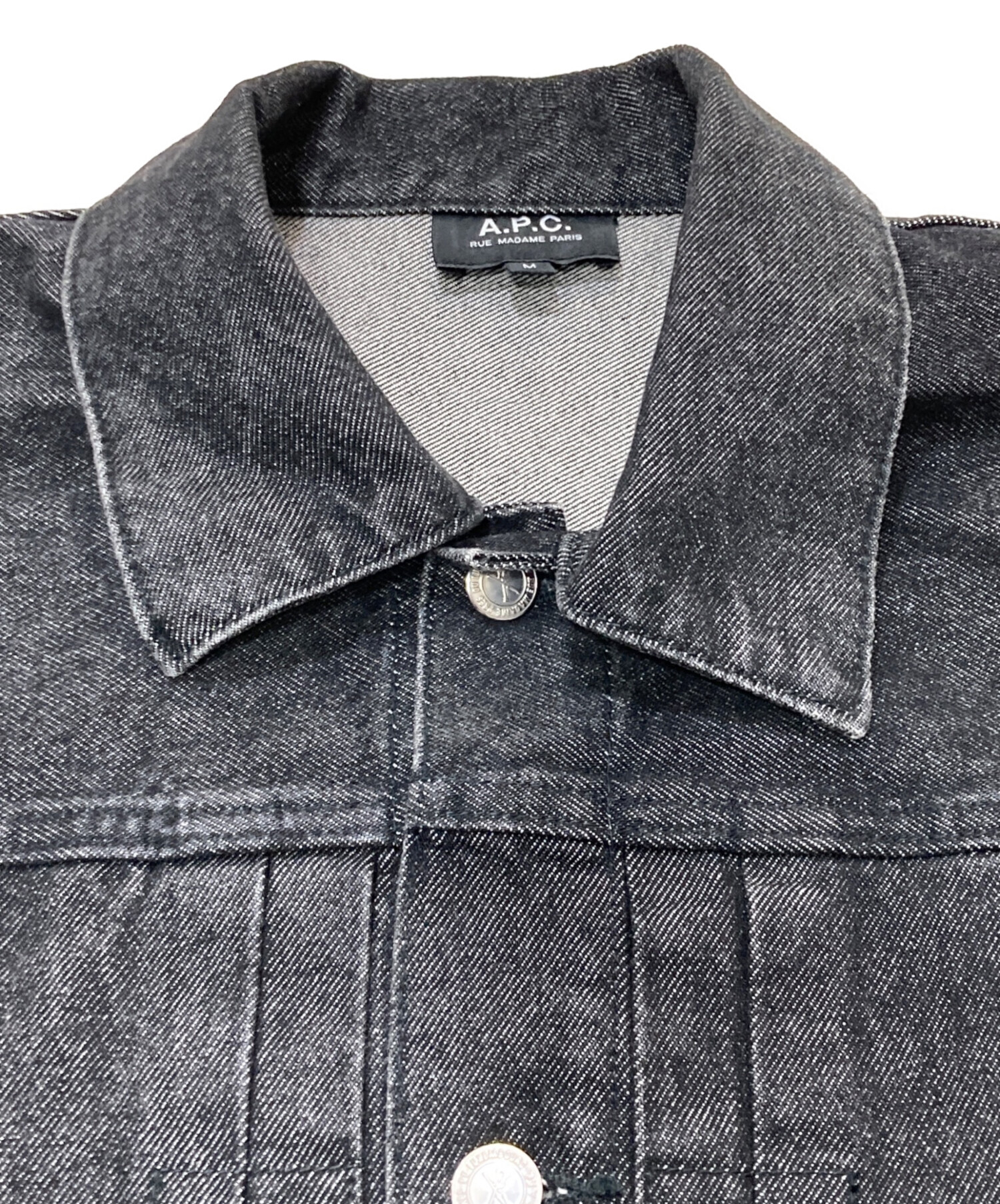 中古・古着通販】A.P.C. (アーペーセー) 1stデニムジャケット ブラック 
