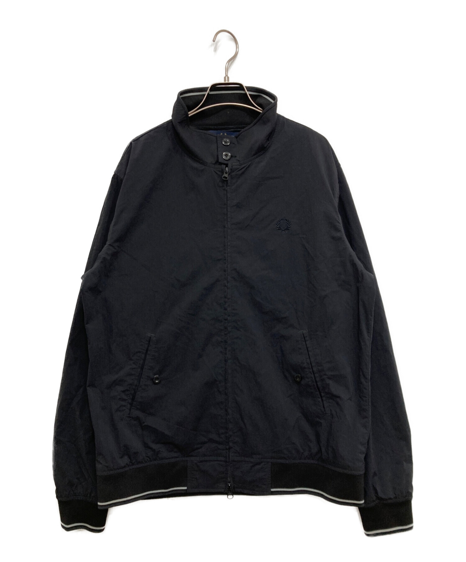 フレッドペリー×ビームス ハリントンジャケット ブラック/L 中古・古着通販】FRED PERRY (フレッドペリー) BEAMS (ビームス) 別注