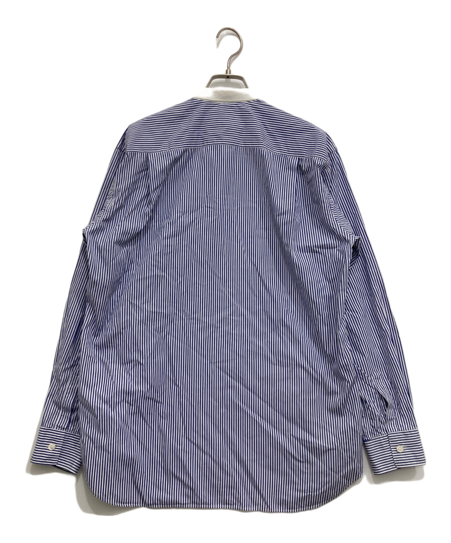 COMME des GARCONS SHIRT青と白のストライプ 長袖シャツ 中古・古着通販】COMME des GARCONS SHIRT (コムデギャルソンシャツ