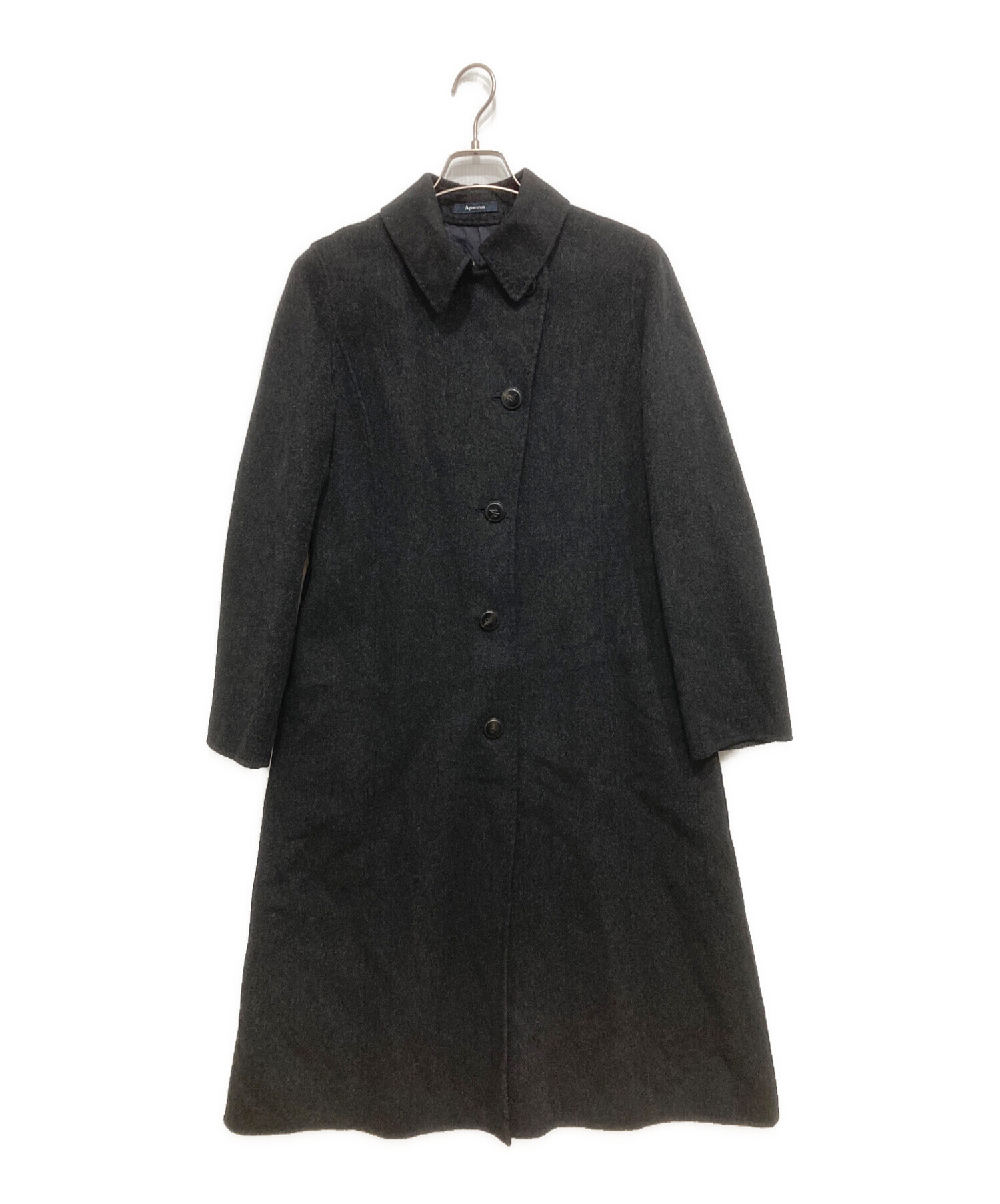 Vintage 極美品 Aquascutum カシミヤ混 比翼 ロングコート 中古・古着通販】Aquascutum (アクアスキュータム) カシミヤ混ロング