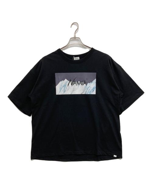中古・古着通販】NANGA (ナンガ) プリントTシャツ ブラック サイズ