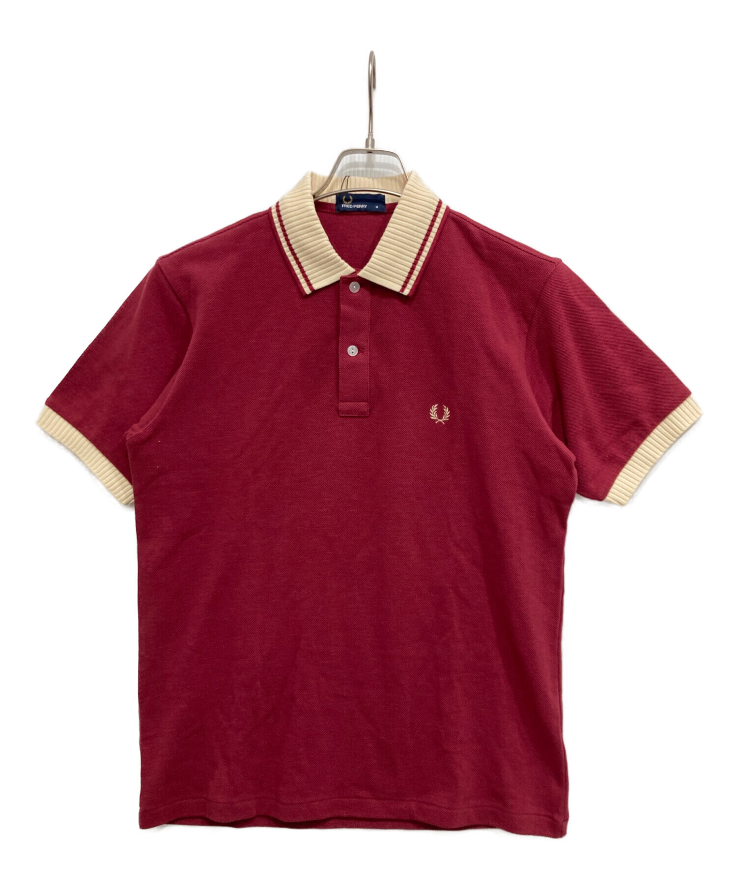 激レア✨FRED PERRY × Peter Blake コラボ ポロシャツ 赤 中古・古着通販】FRED PERRY (フレッドペリー) クラシックリブピケ