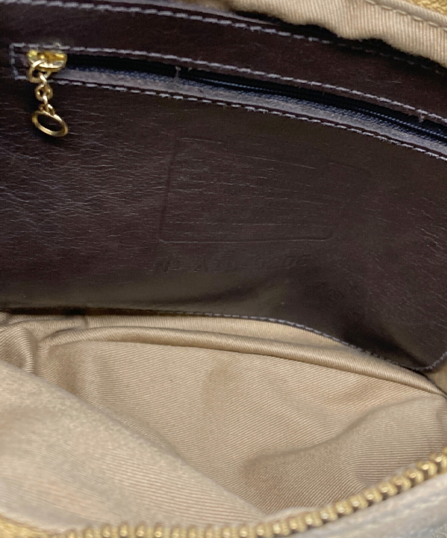 中古・古着通販】COACH (コーチ) 舟形スエードワンショルダーバッグ