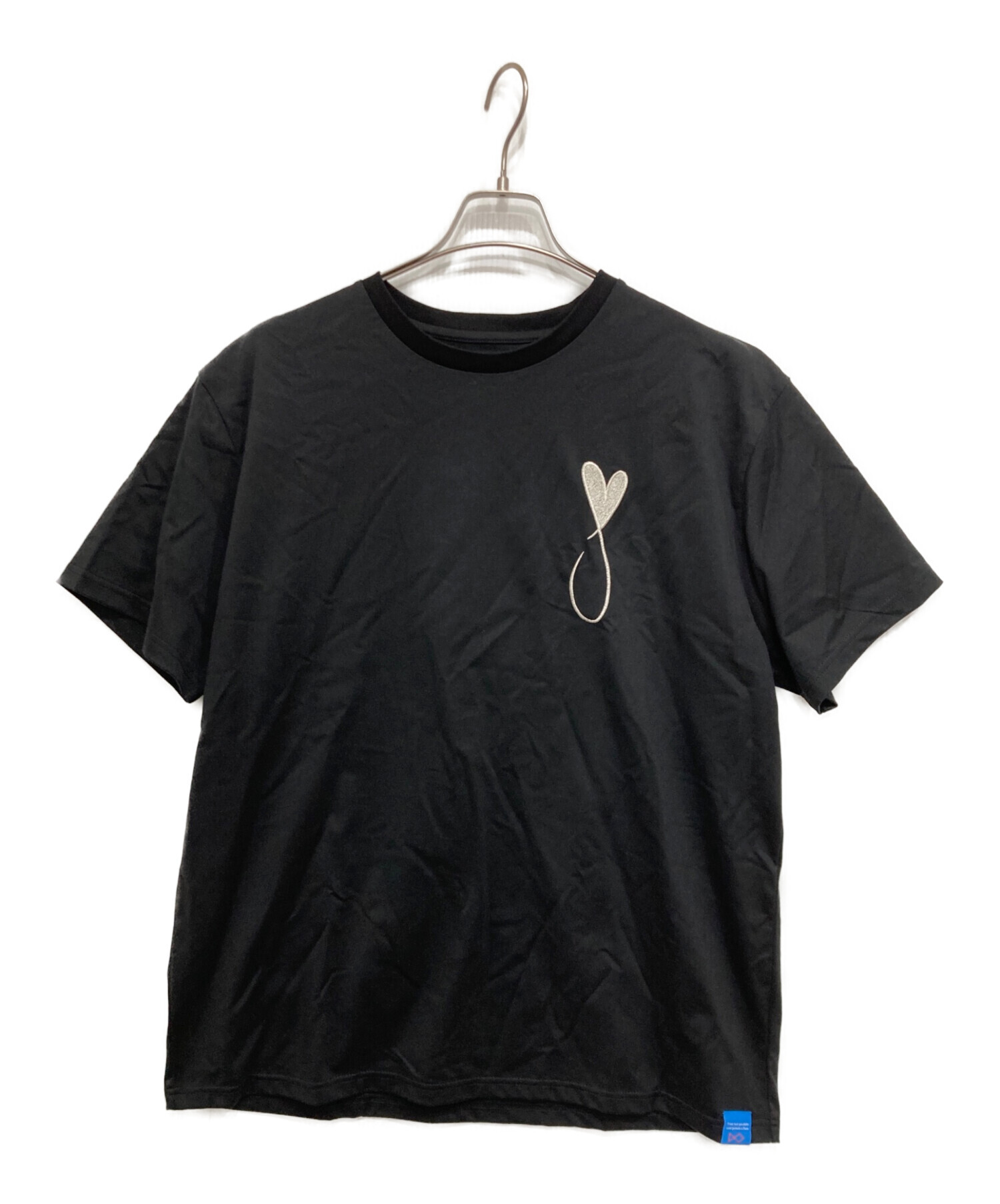 中古・古着通販】MAISON HONORE (メゾンオノレ) 刺繍Tシャツ ブラック 