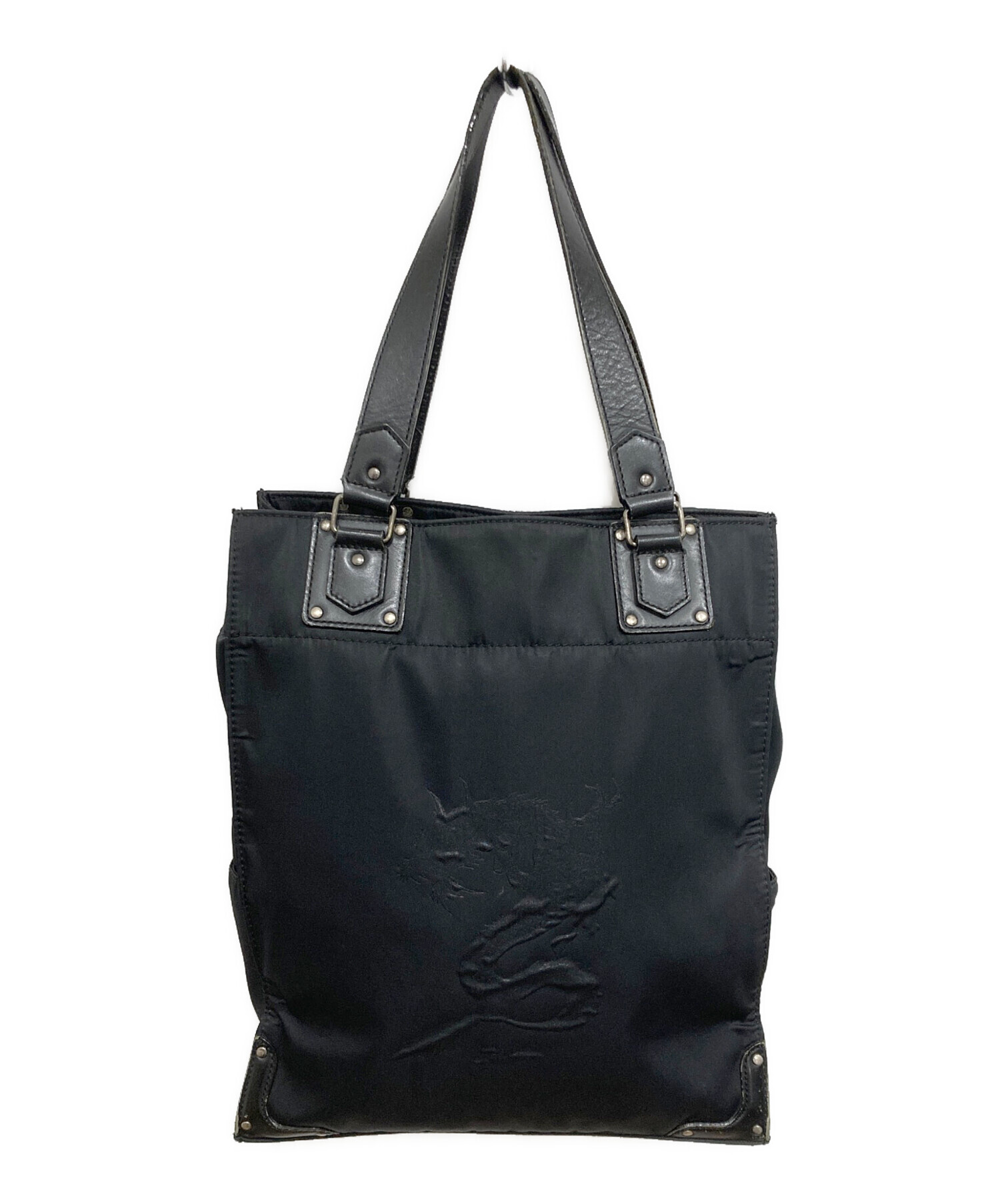 Jean Paul GAULTIER☆ビジネスバッグ☆トートバッグ PVC 黒 中古・古着通販】Jean Paul GAULTIER (ジャンポールゴルチェ) ドラゴン