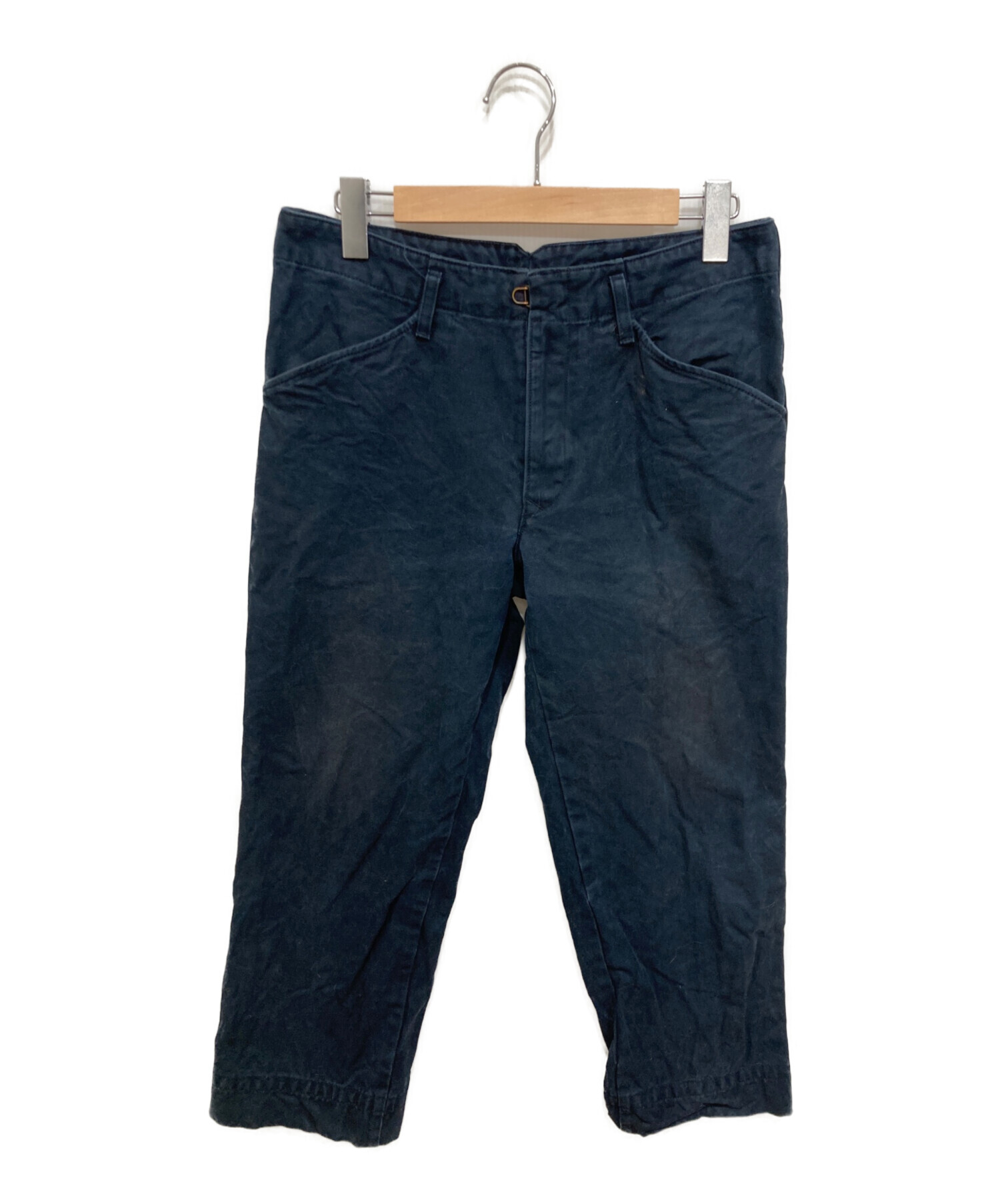 Kolor パッカリングパンツ 3 ネイビー 中古・古着通販】KOLOR (カラー) 30/3 OX クロップドパッカリング