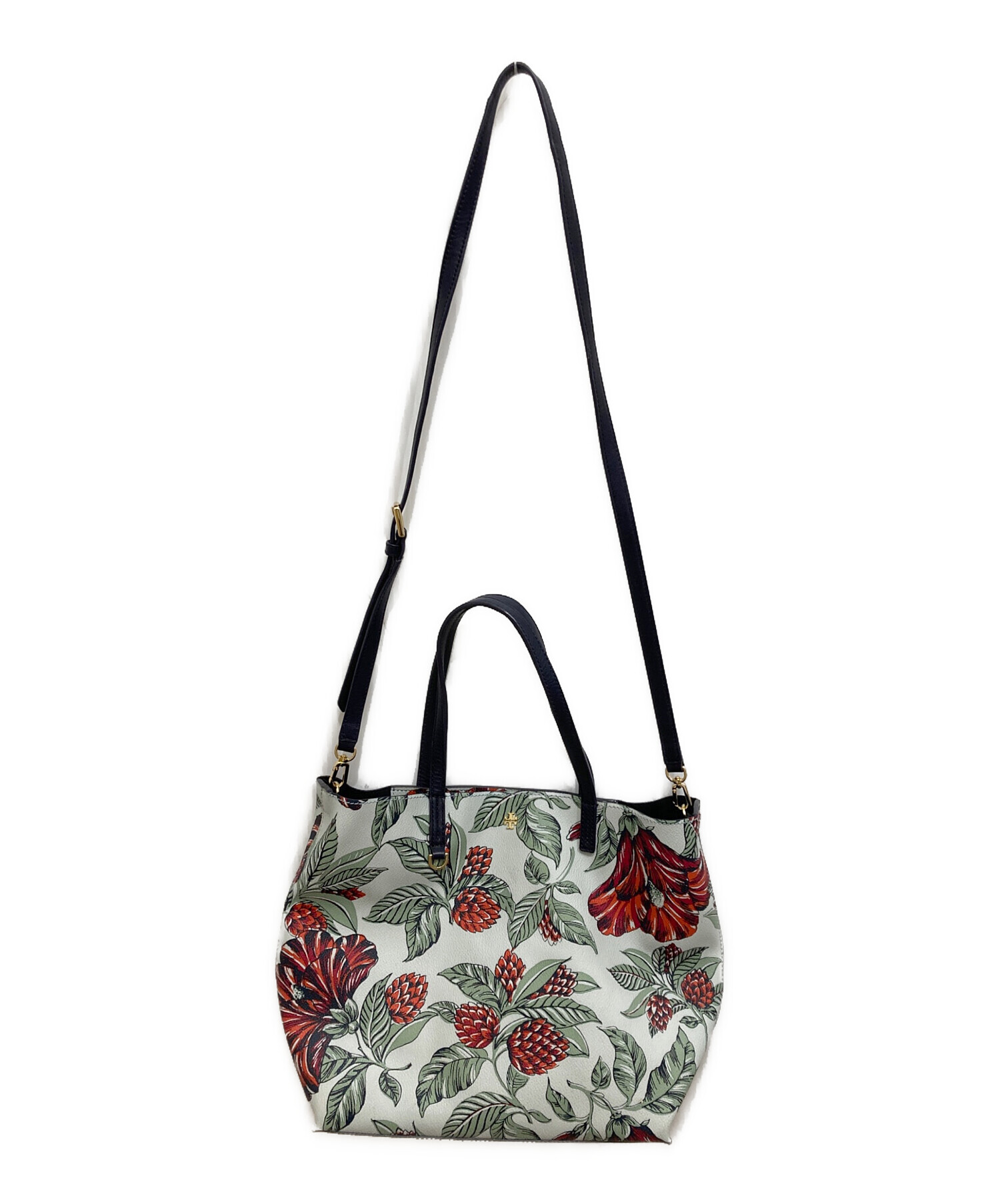 中古・古着通販】TORY BURCH (トリーバーチ) 花柄2WAYバッグ スカイ