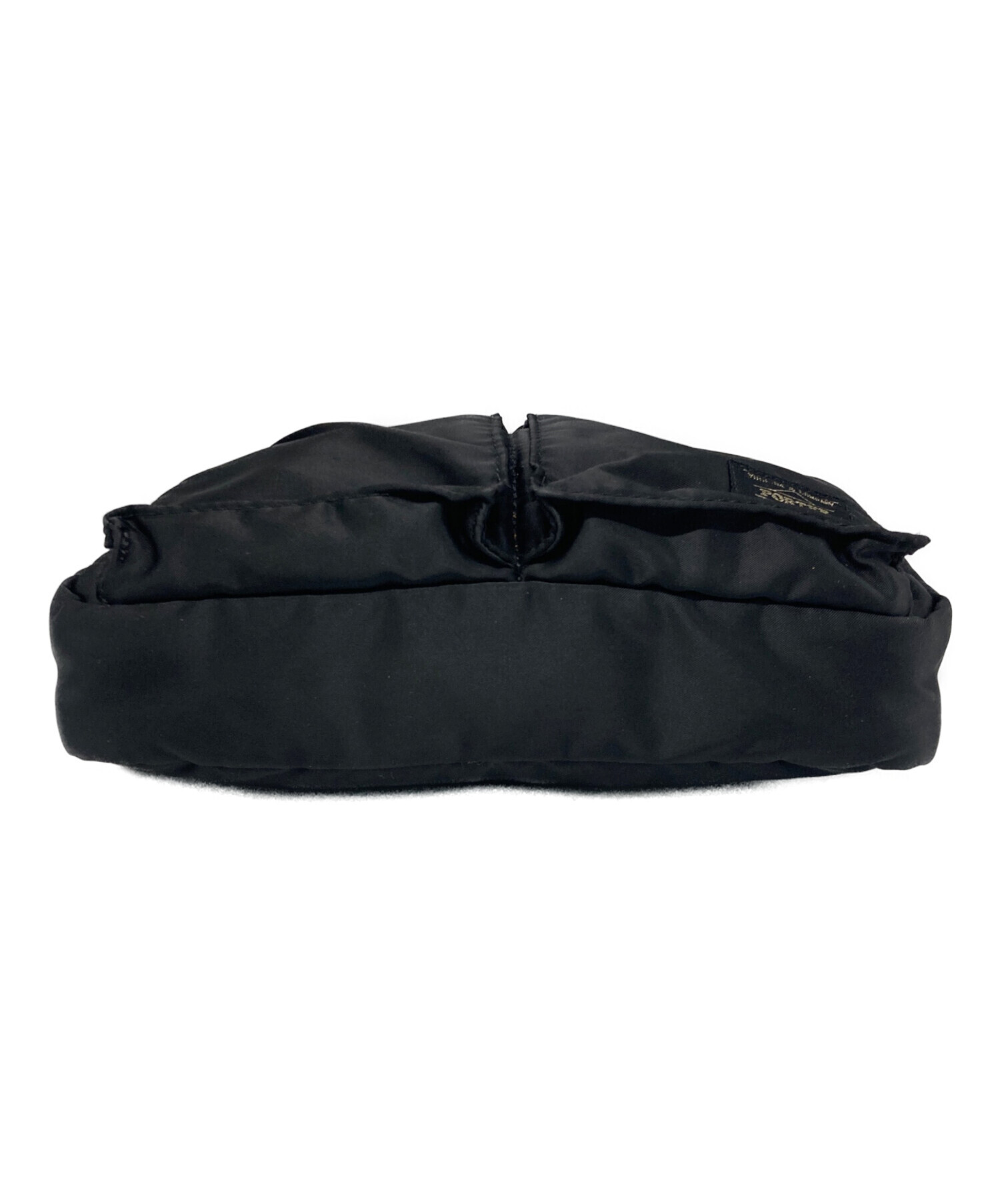 PORTER ボディバッグ ブラック デニム　中古美品 中古・古着通販】PORTER (ポーター) TANKER ボディバッグ ブラック