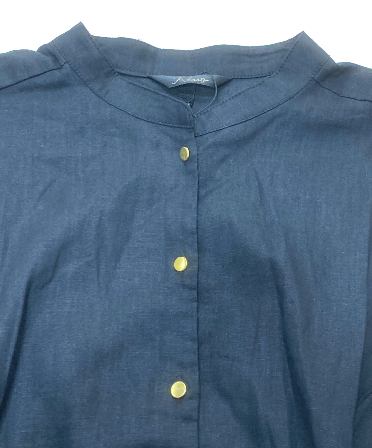 中古・古着通販】ROSSO (ロッソ) リネンコットンウエストギャザー