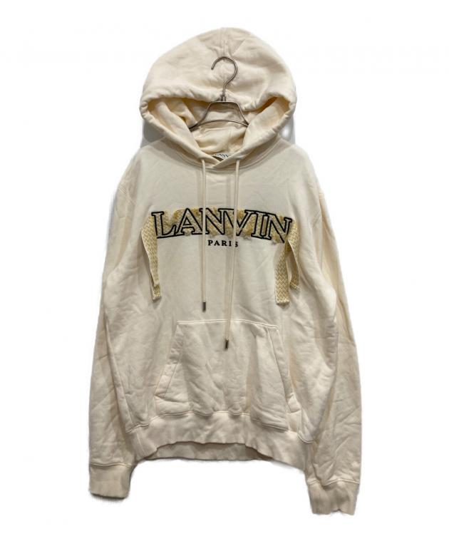 中古・古着通販】LANVIN (ランバン) Curb Lace Popover Hoody/ロゴプル
