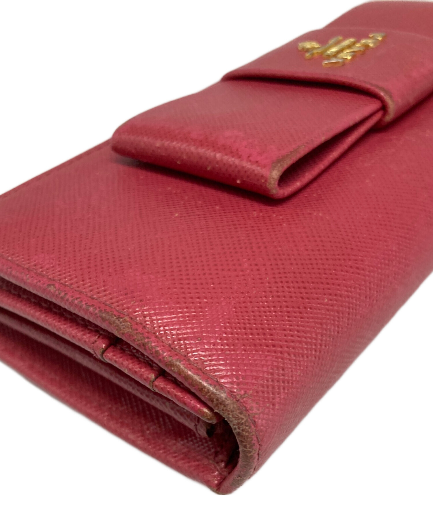 PRADA SAFFIANO FIOCCO 2つ折り財布★ 中古・古着通販】PRADA (プラダ) SAFFIANO FIOCCO/サフィアーノ 長財布