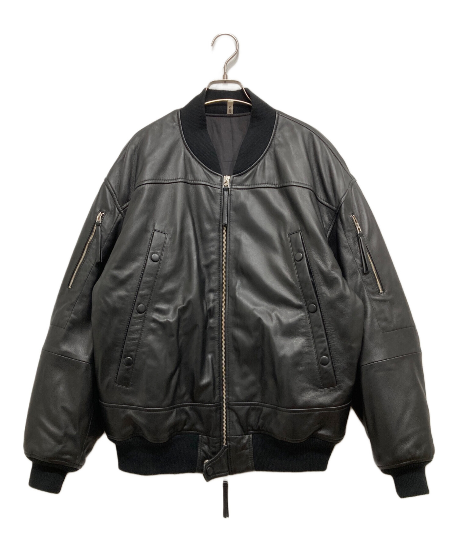 中古・古着通販】CCU (シーシーユー) BOMBER JACKET ブラック サイズ