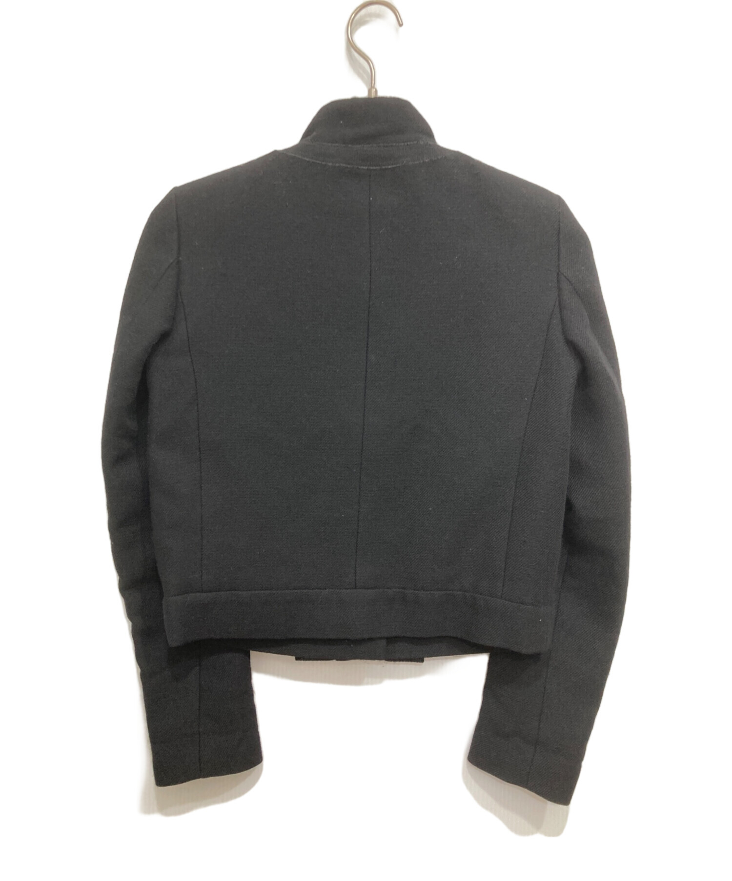 Chloé ノーカラージャケット T 34 グレー 中古・古着通販】Chloe (クロエ) スタンドカラージャケット ブラック
