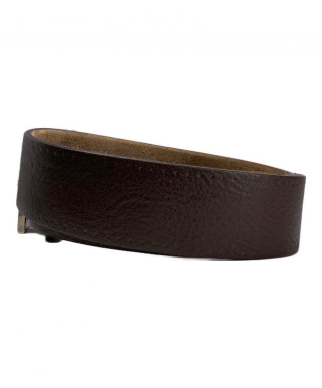 Gucci GGロゴ ブラウンレザーベルト　新品未使用 中古・古着通販】GUCCI (グッチ) レザーベルト ブラウン｜ブランド