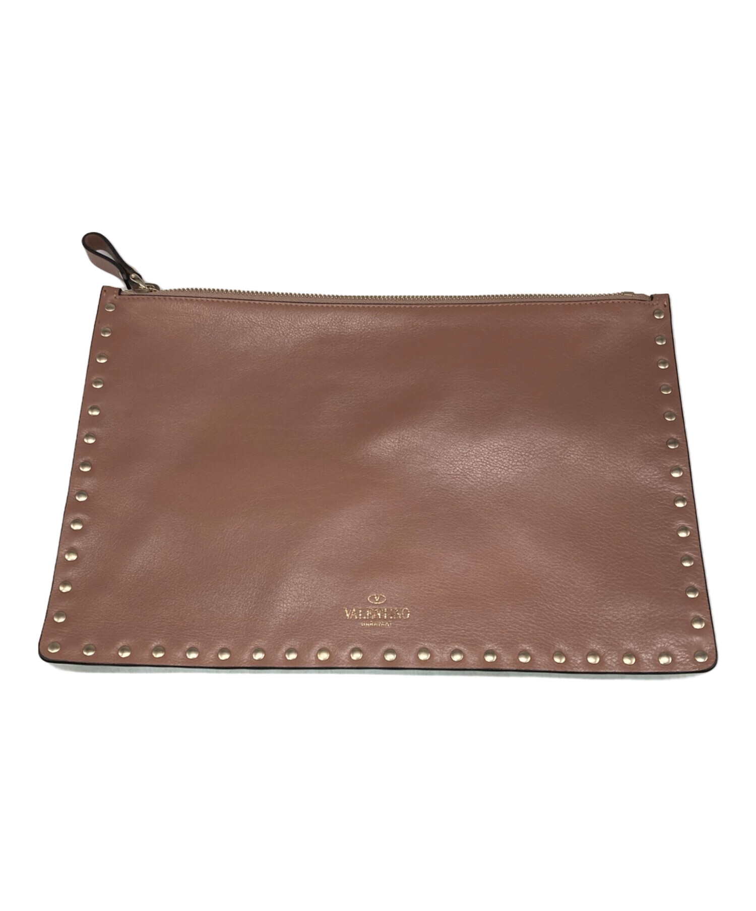 中古・古着通販】VALENTINO (ヴァレンティノ) スタッズクラッチバッグ