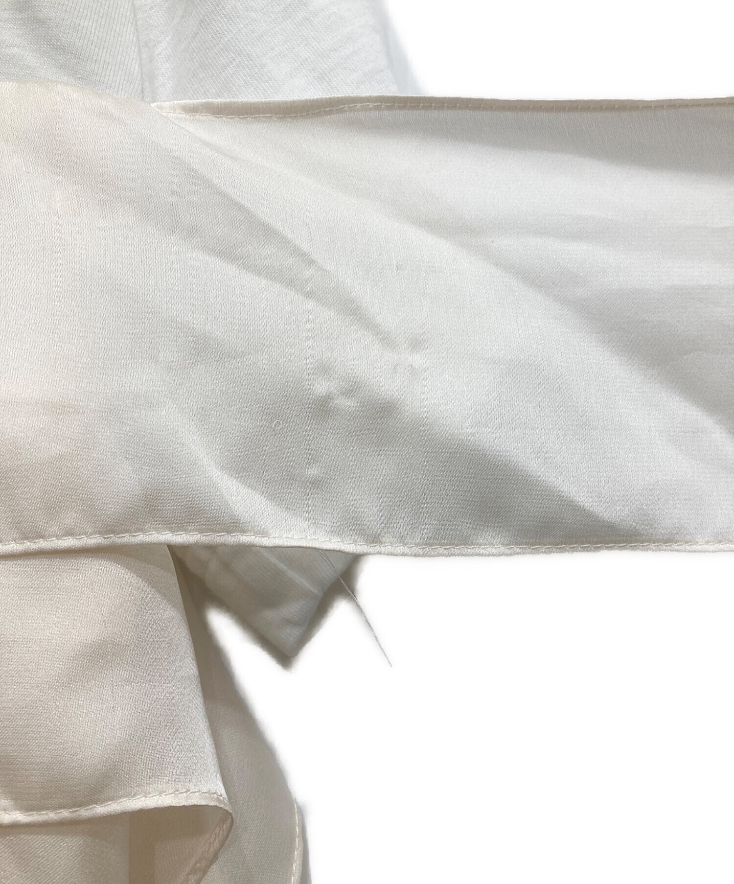 中古・古着通販】sacai (サカイ) 切替半袖カットソー ホワイト サイズ