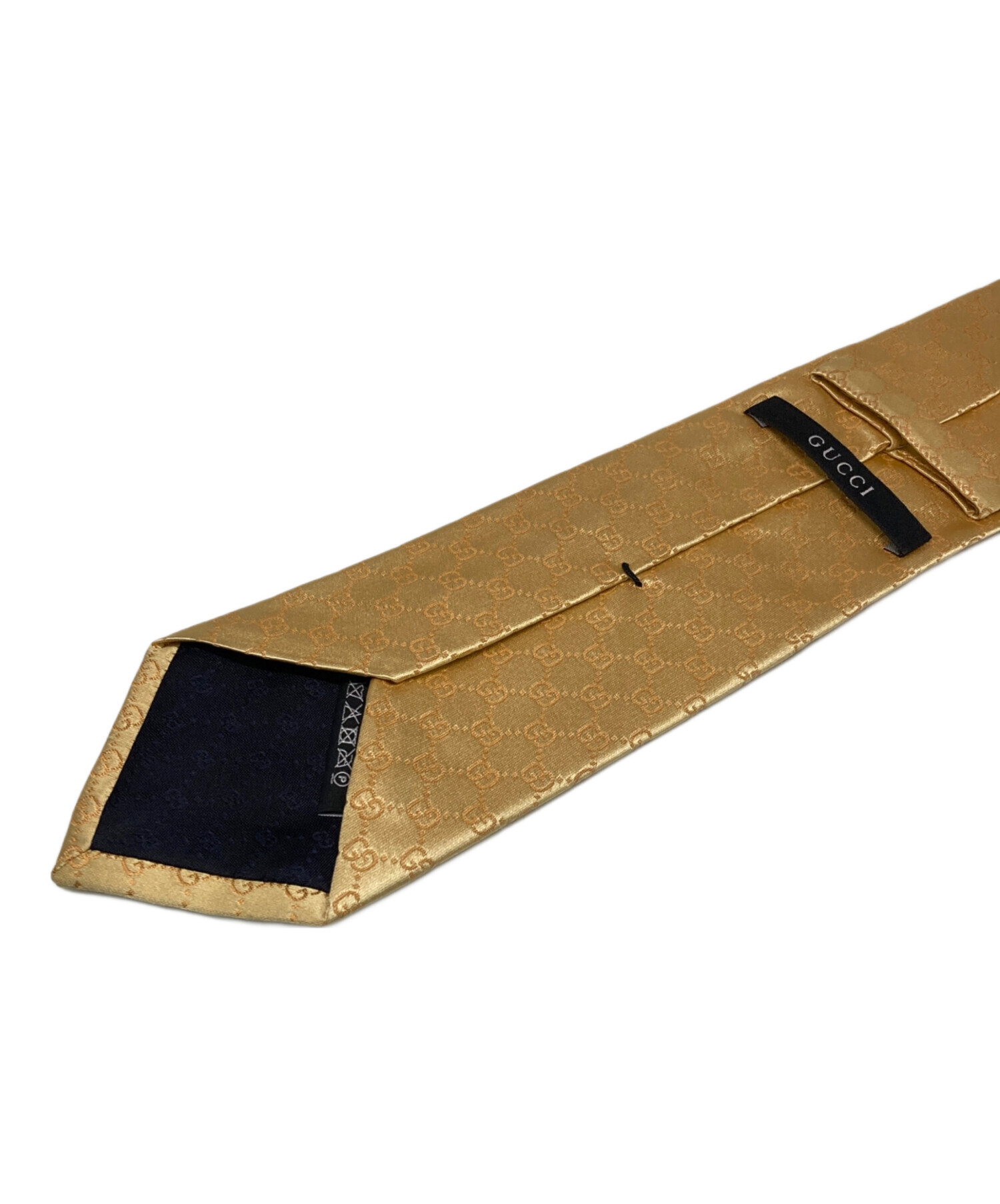 中古・古着通販】GUCCI (グッチ) GG柄ネクタイ ベージュ サイズ:不明