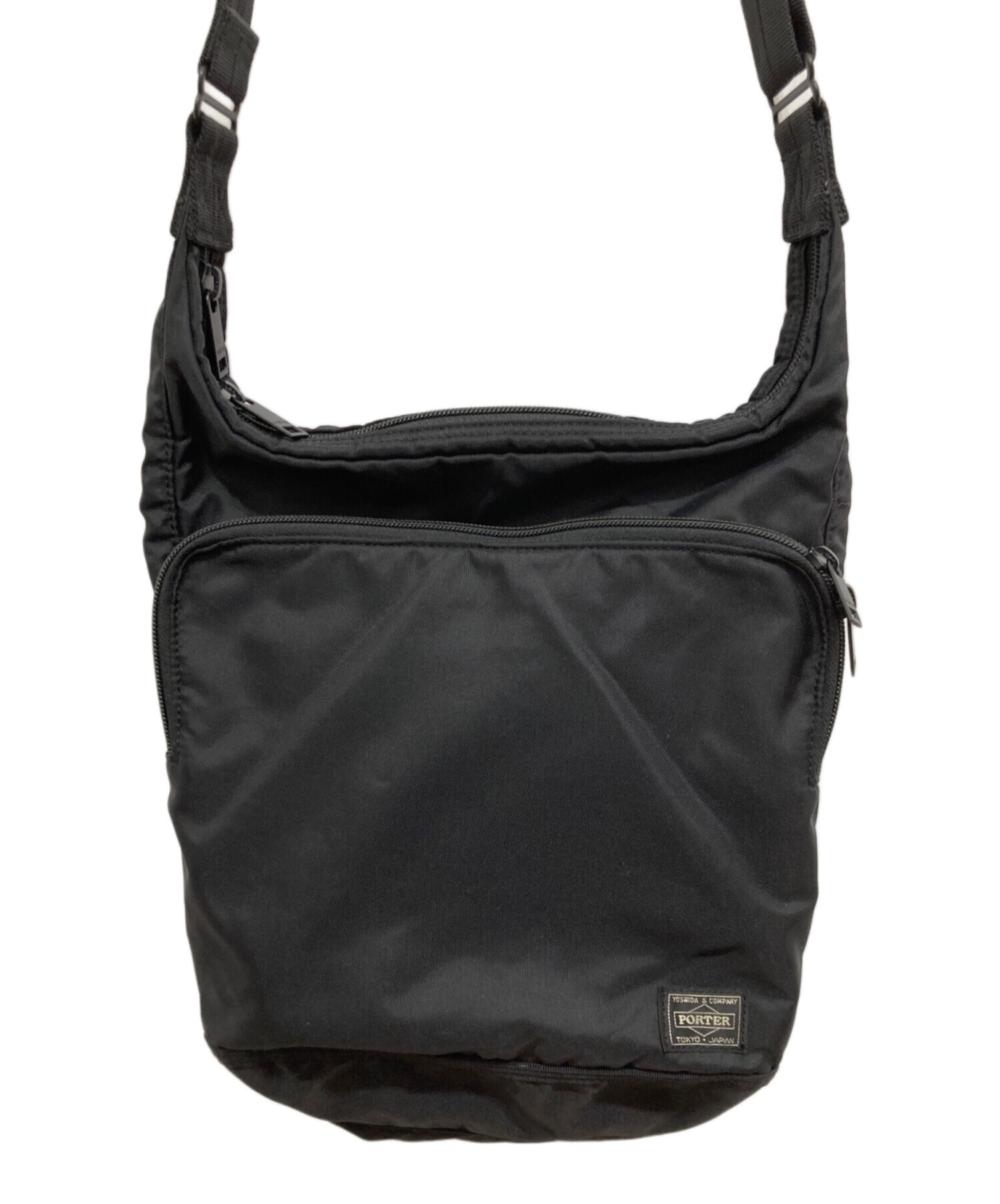 中古・古着通販】PORTER (ポーター) FLASH SHOULDER BAG ブラック