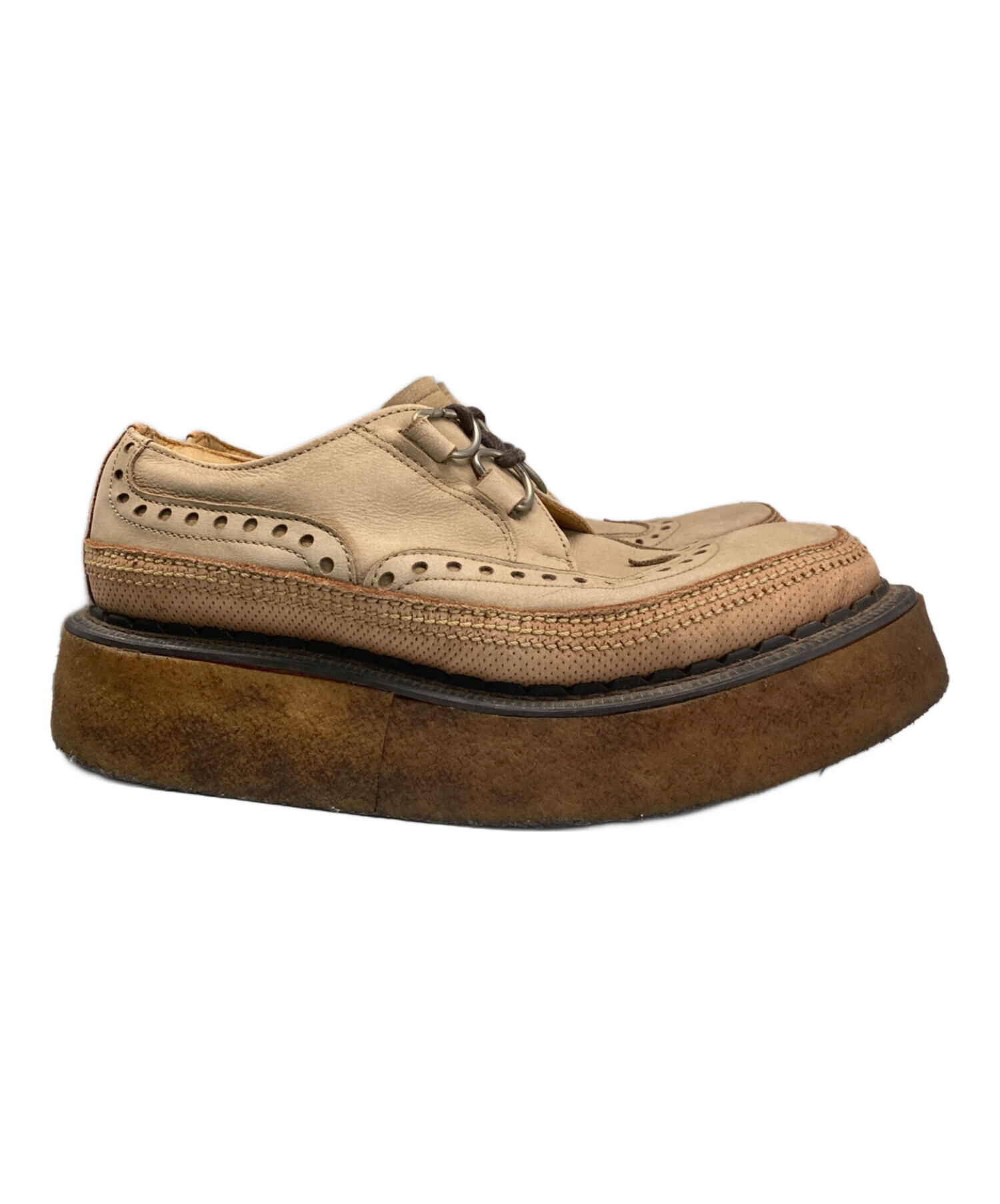 E COX ベージュスエード ギブソン 3588 size7 E COX ベージュスエード ギブソン 3588 size7 ジョージコックス3588