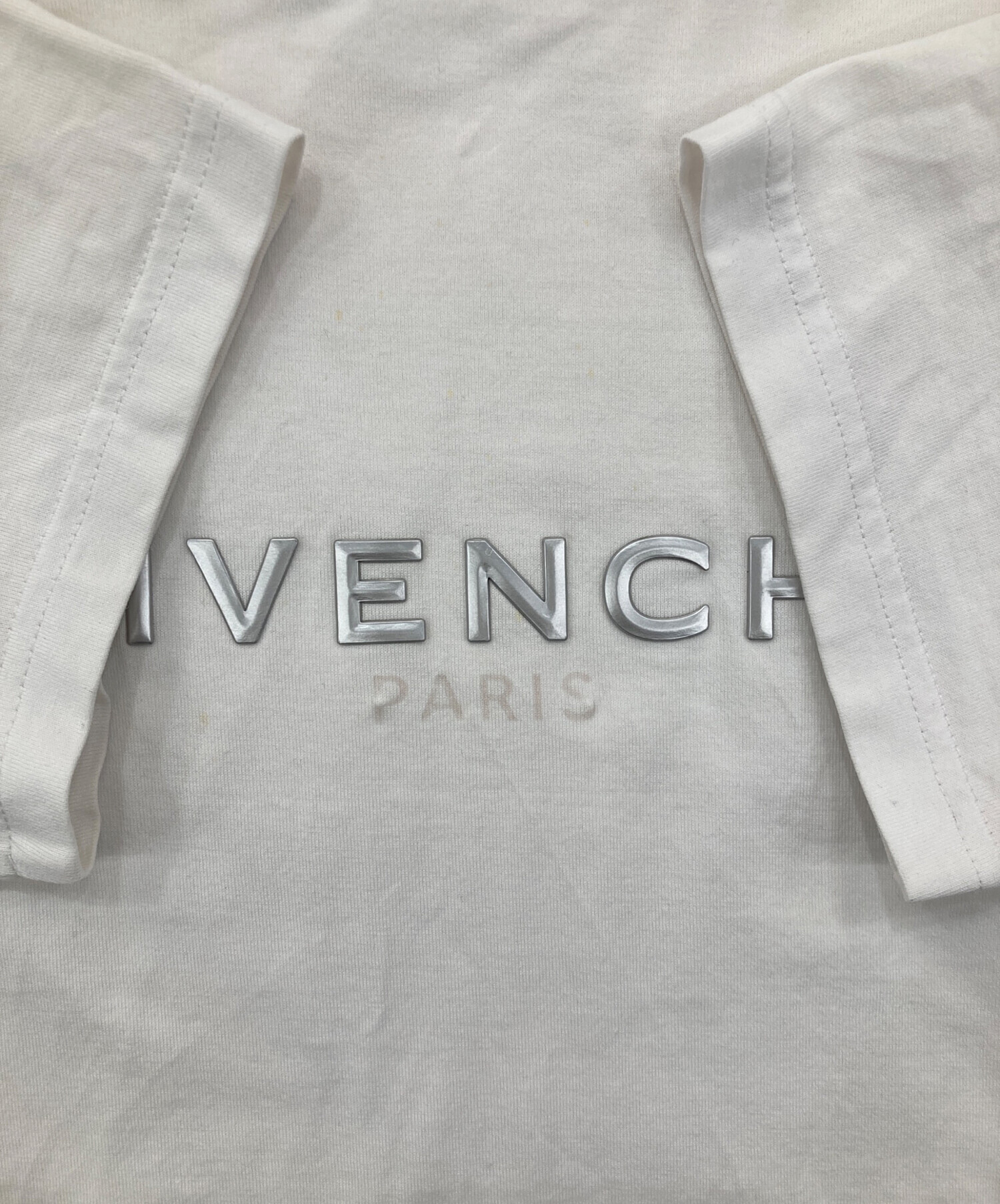 中古・古着通販】GIVENCHY (ジバンシィ) ロゴTシャツ ホワイト サイズ