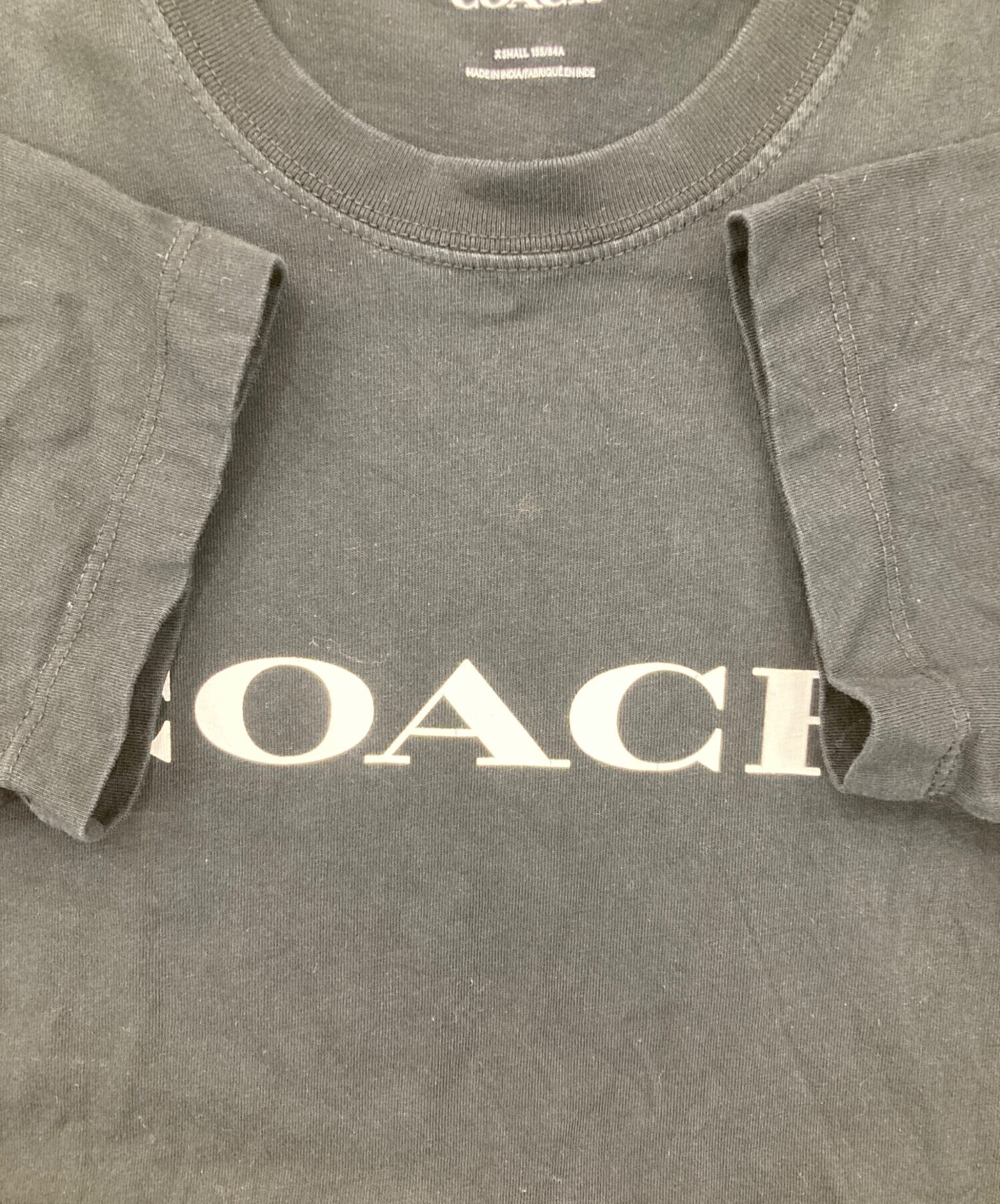 中古・古着通販】COACH (コーチ) プリントTシャツ ブラック サイズ:XS