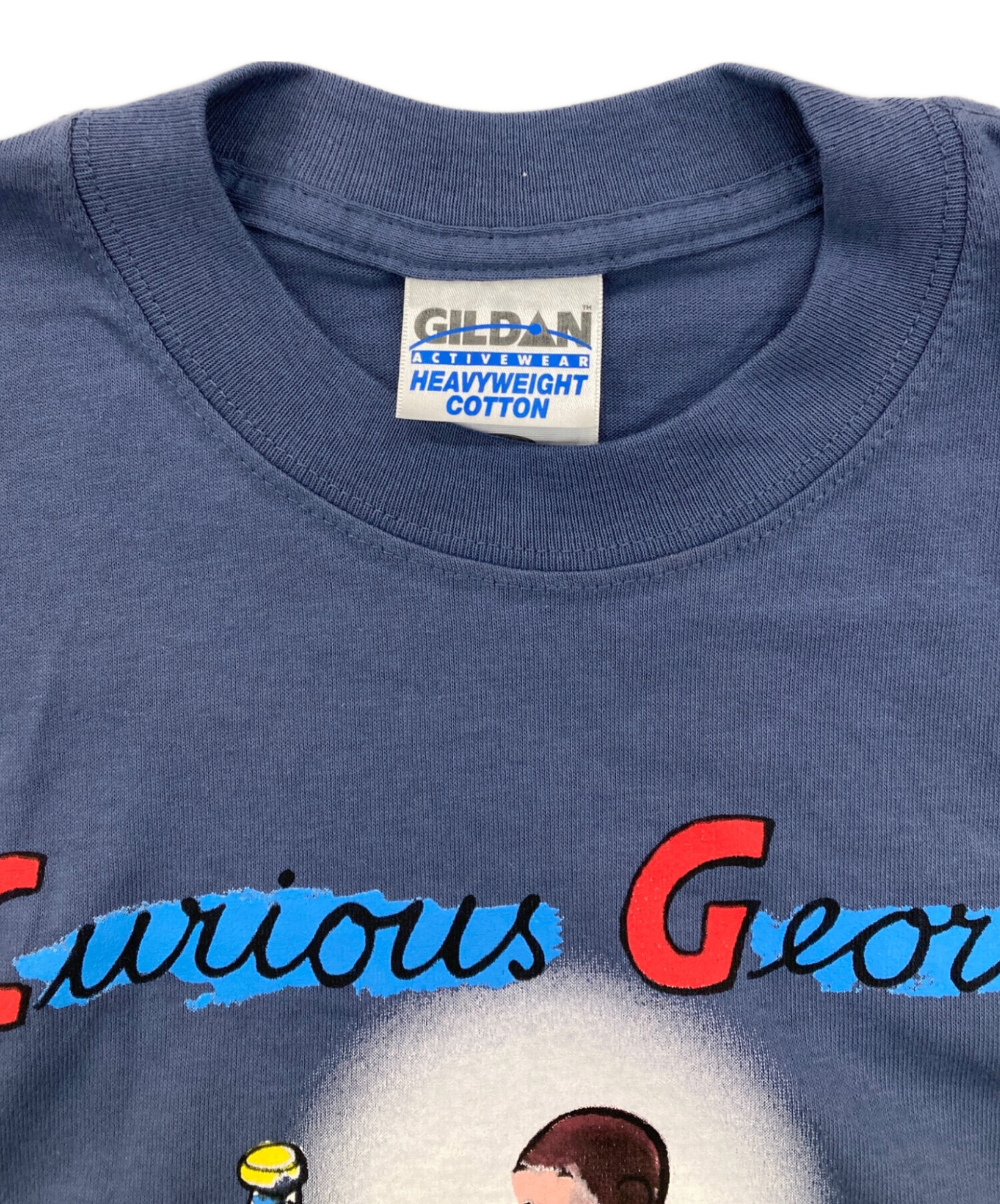 中古・古着通販】GILDAN (ギルダン) 90'sアニメプリントTシャツ ブルー