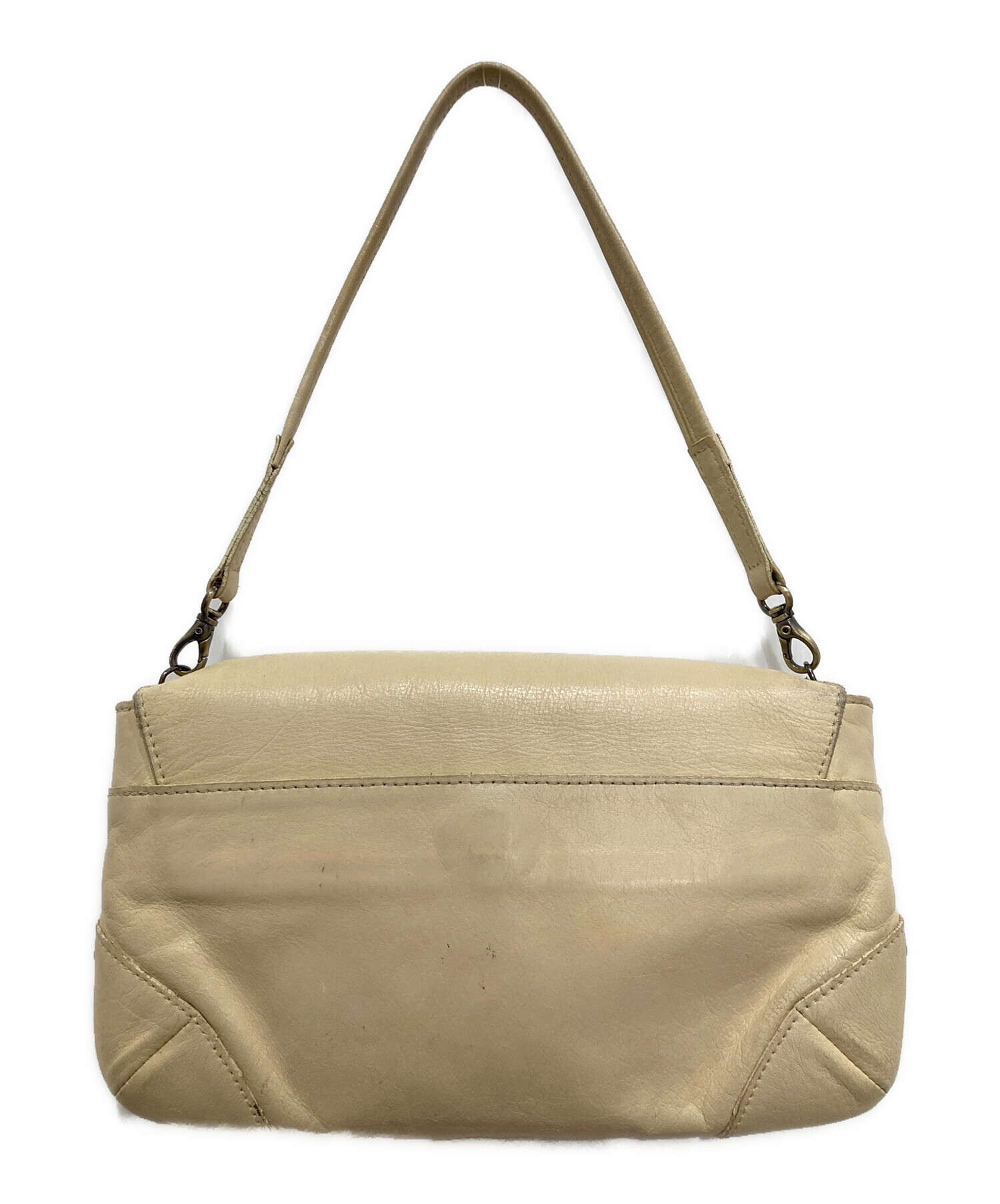 中古・古着通販】Chloe (クロエ) ロゴプレートレザーワンショルダー