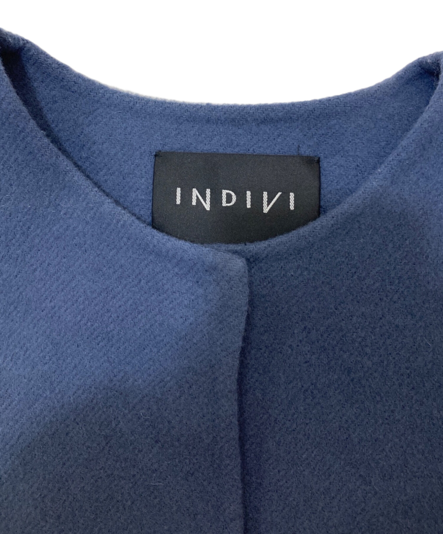 中古・古着通販】INDIVI (インディヴィ) ウールリバーショートコート