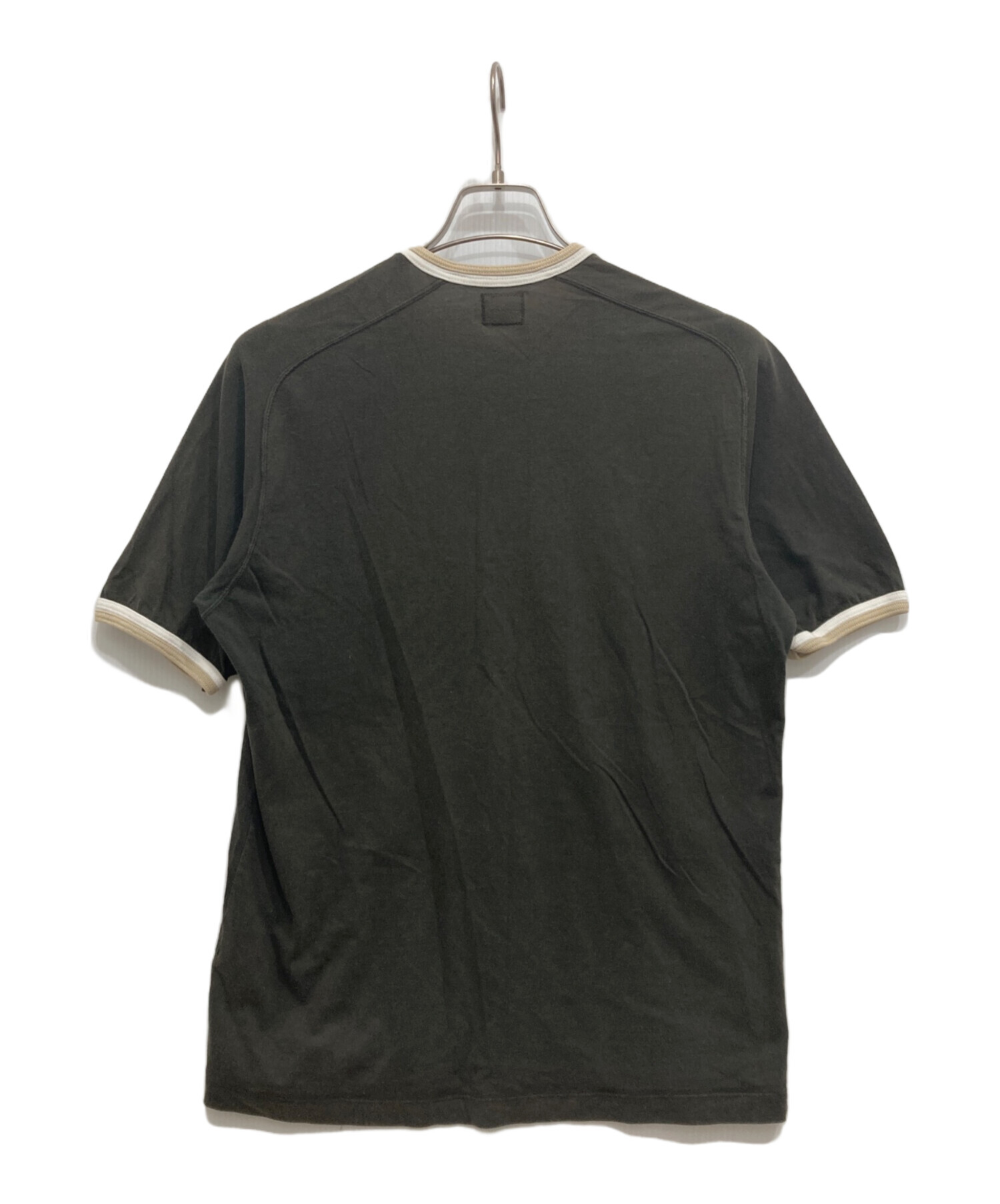 C.P COMPANY シーピーカンパニー カジュアルシャツ L カーキ 【古着】【中古】【送料無料】 中古・古着通販】C.P COMPANY (シーピーカンパニー) リンガーTシャツ
