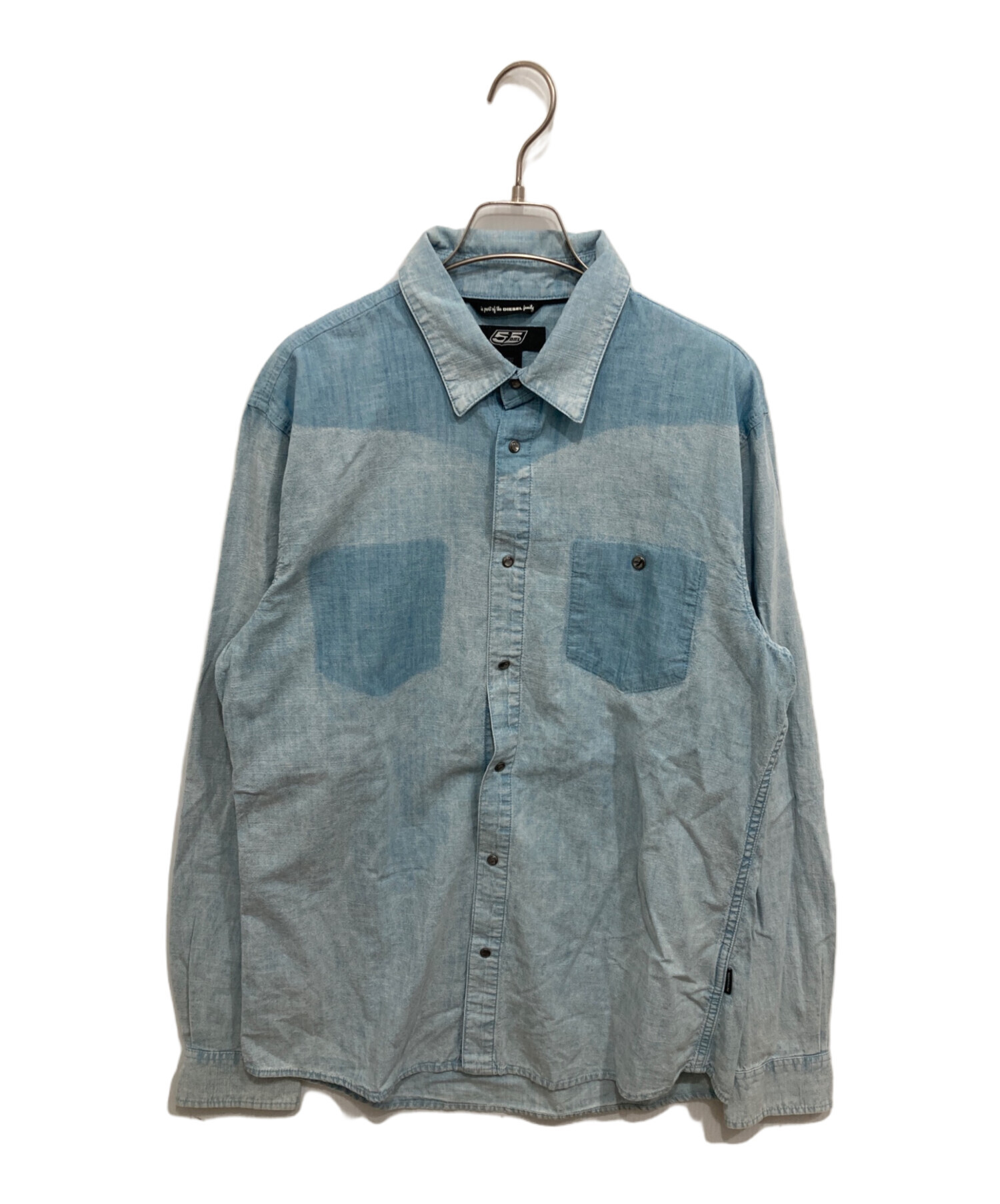 中古・古着通販】DIESEL (ディーゼル) シャンブレーシャツ ブルー