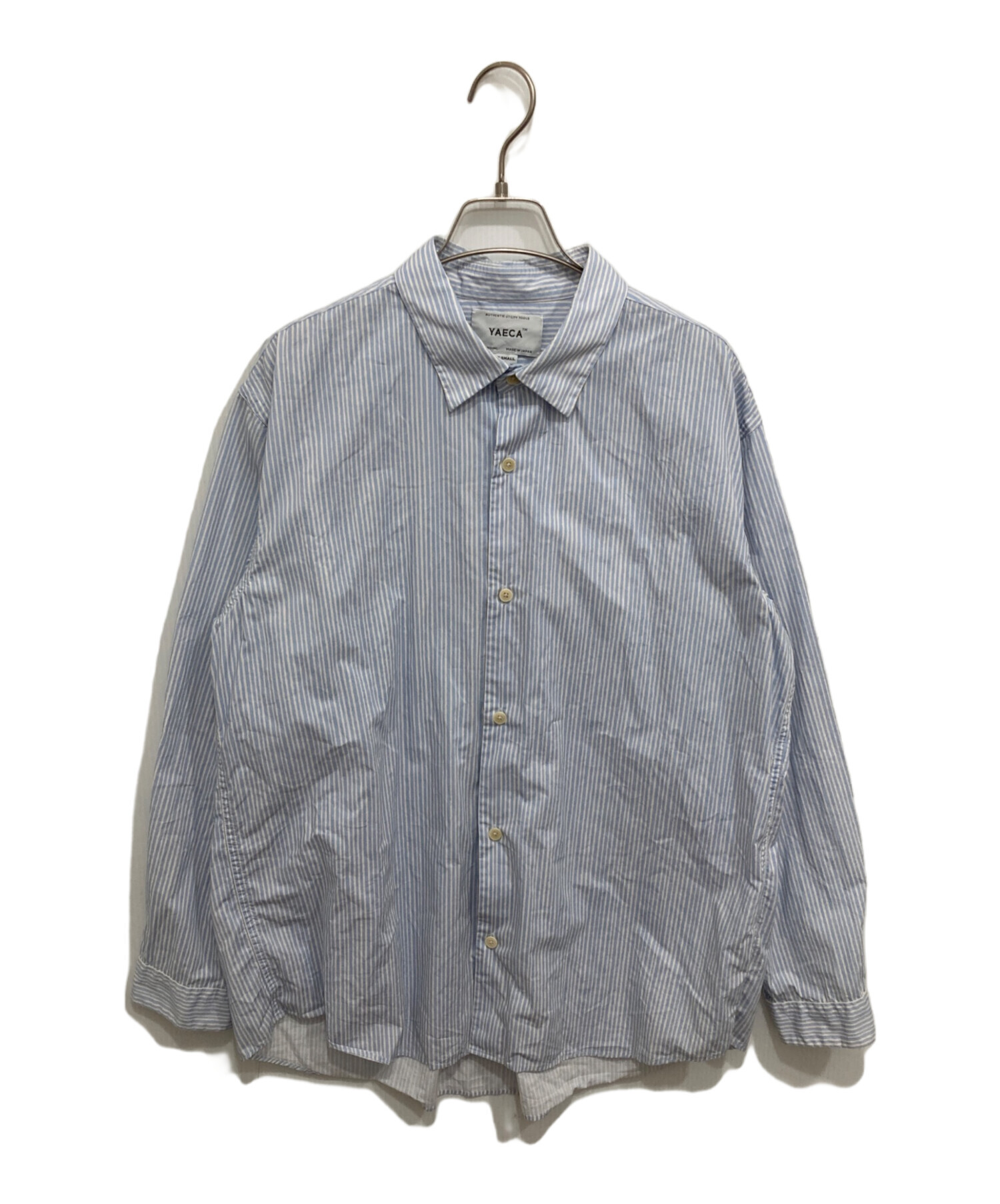 中古・古着通販】YAECA (ヤエカ) BUTTON SHIRT WIDE スカイブルー