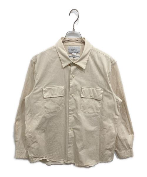 シャツ YAECA COMFORT SHIRTS WIDE RAGLAN SLEEVE 中古・古着通販】YAECA (ヤエカ) COMFORT SHIRT RAGLAN WIDE ベージュ