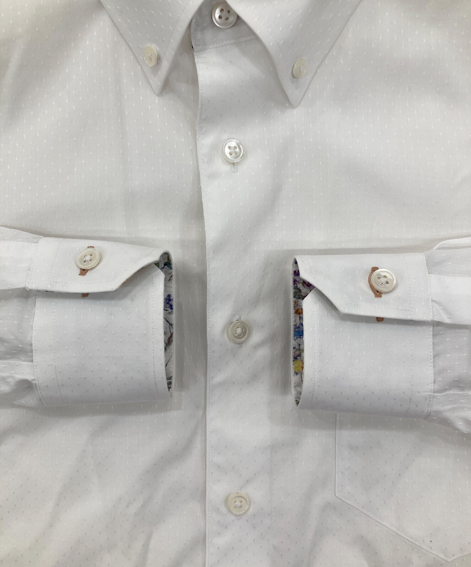 Paul Smith Lサイズドレスシャツ Lサイズ 白 ビジネスシャツ 中古・古着通販】Paul Smith (ポールスミス) ドレスシャツ ホワイト